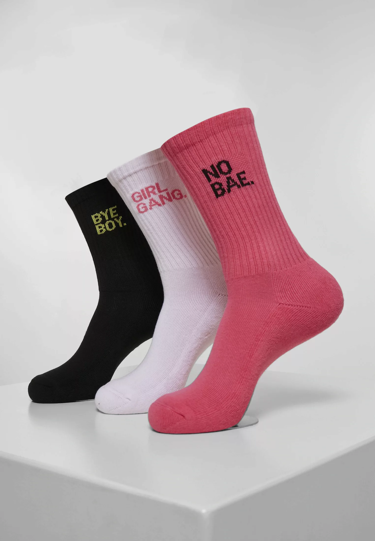 URBAN CLASSICS Freizeitsocken "Accessoires Girl Gang Socks 3-Pack", (1 Paar günstig online kaufen