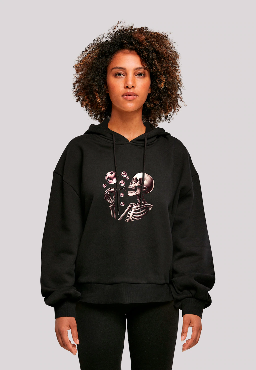 F4NT4STIC Sweatshirt "Niedliches Goth Skelett Herz Seifenblasen", Premium Q günstig online kaufen