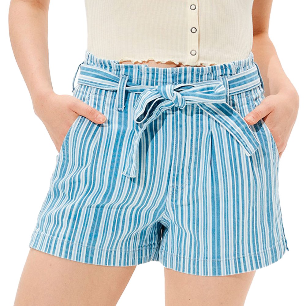 American Eagle Paperbag Moms Jeans-shorts 12 Retro Indigo Stripe günstig online kaufen