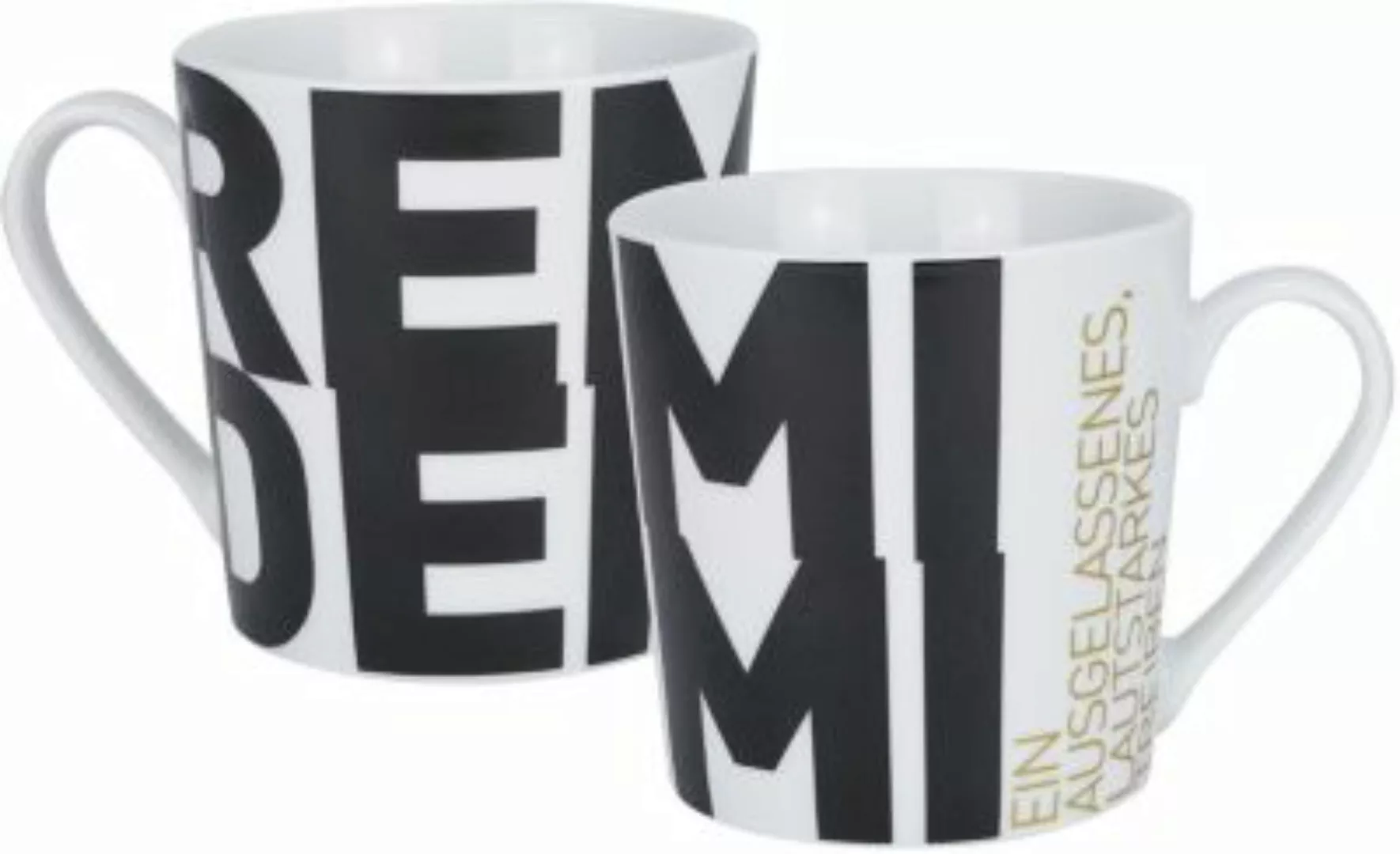 Infinite "Kaffeebecher ""Remmidemmi"", 350ml" schwarz/weiß günstig online kaufen