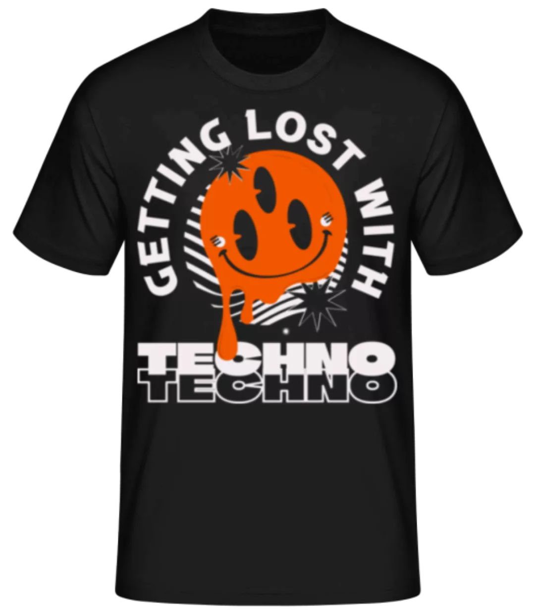 Getting Lost With Techno · Männer Basic T-Shirt günstig online kaufen