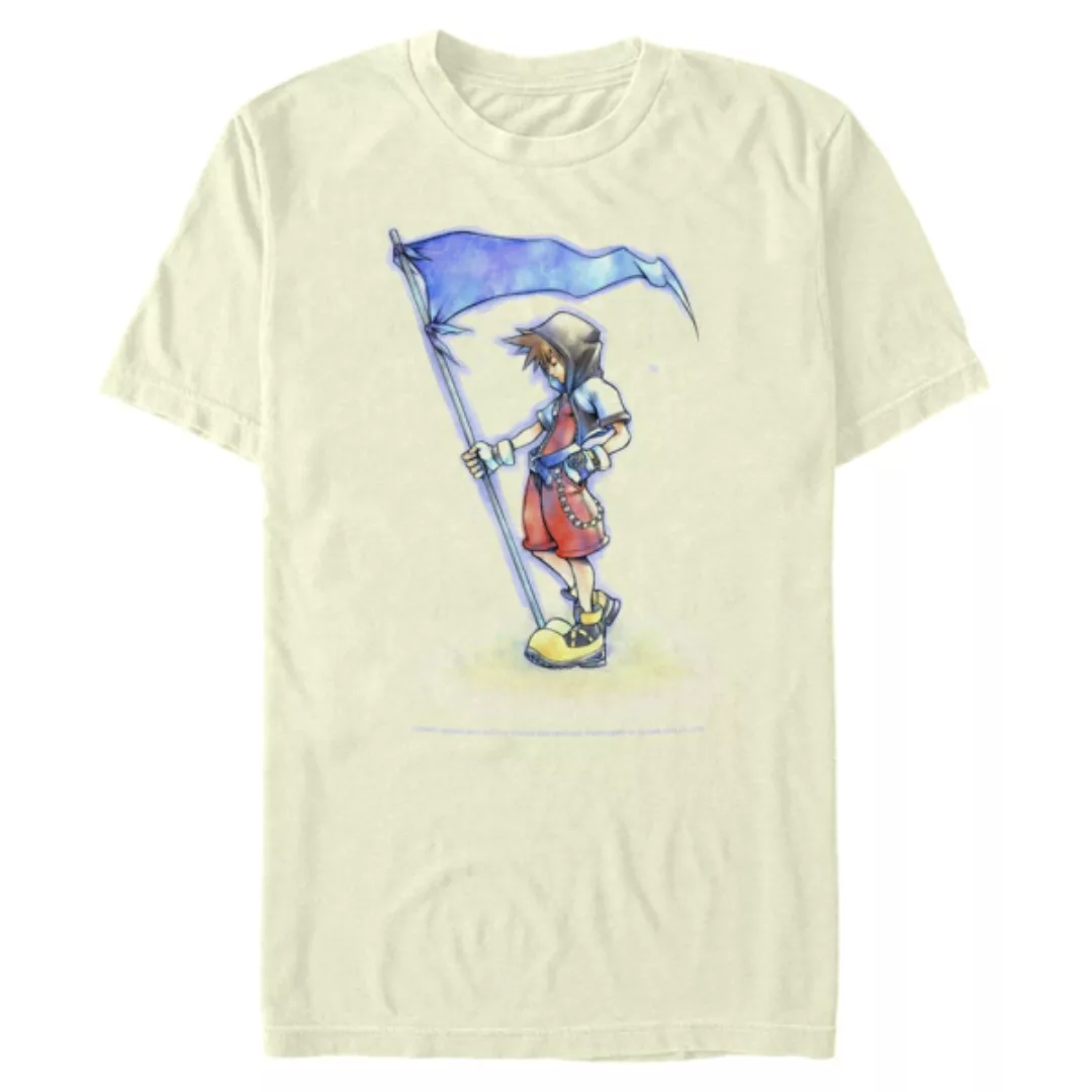 Disney - Kingdom Hearts - Sora With Flag - Männer T-Shirt günstig online kaufen