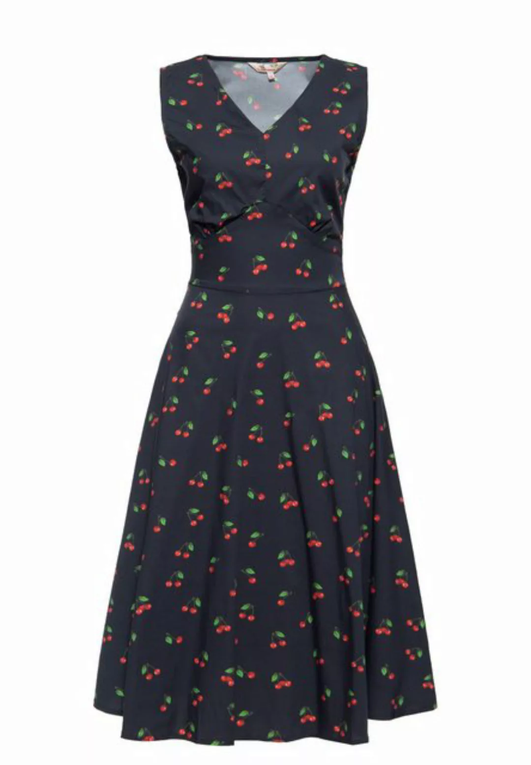 QueenKerosin Sommerkleid Cherry mit tropischem Allover-Print günstig online kaufen