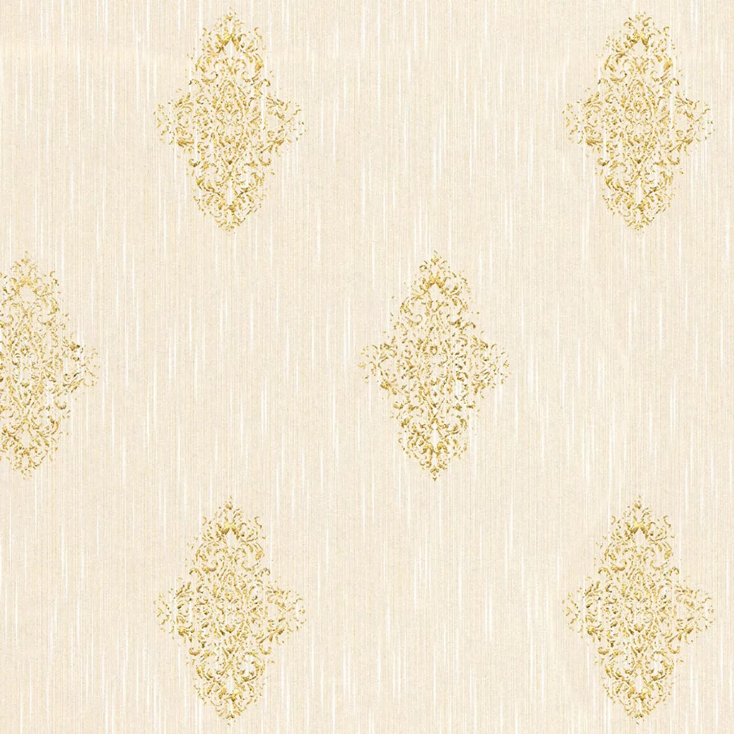 Bricoflor Textiltapete mit Gold Glitzer Effekt Barock Tapete in Hellrosa fü günstig online kaufen