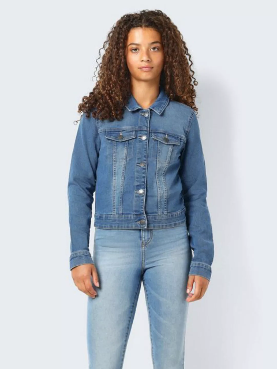 Noisy May Debra Trucker-jacke XL Medium Blue Denim günstig online kaufen