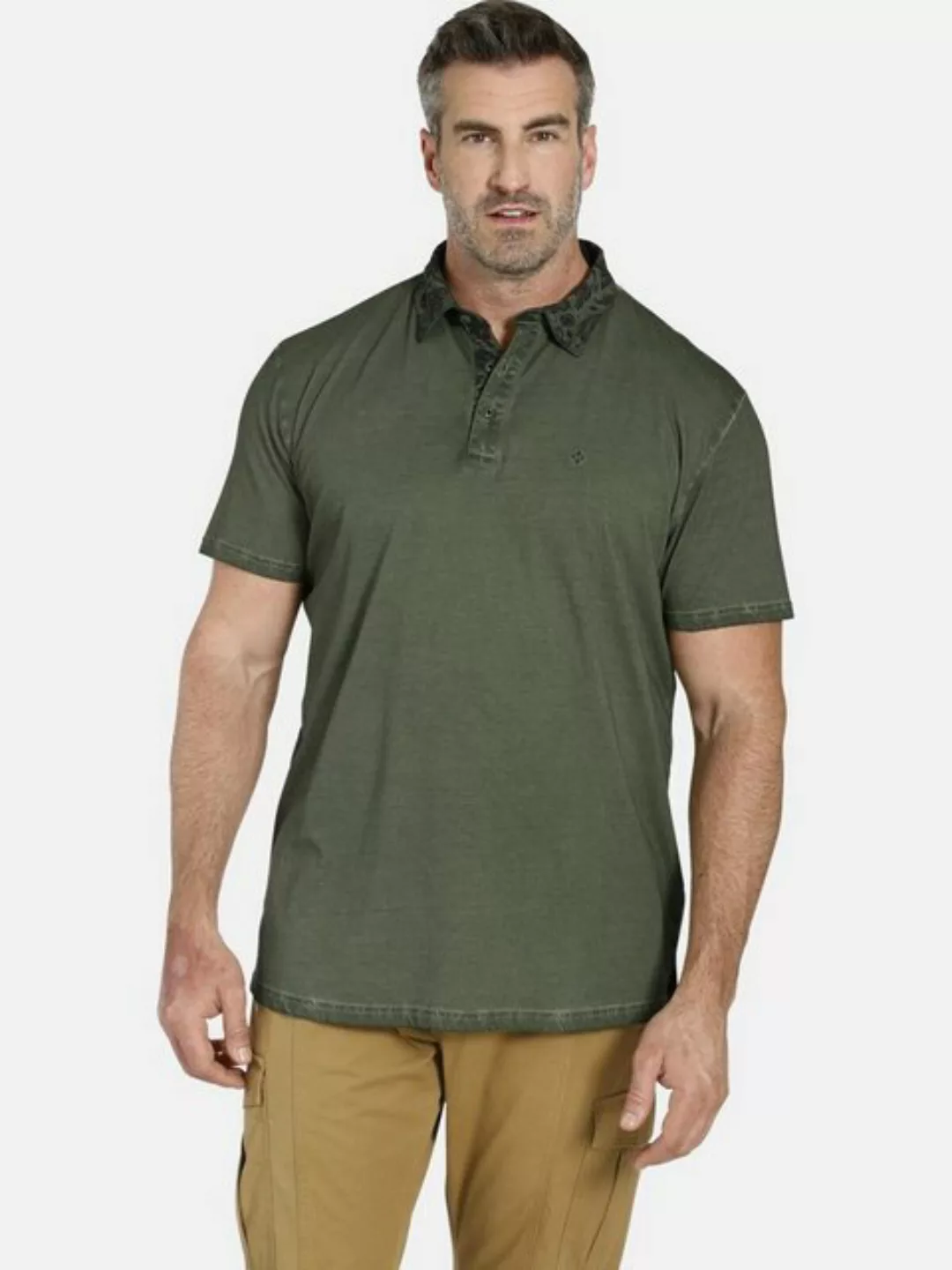 Charles Colby Poloshirt EARL KINNET +Fit Kollektion, Used-Look günstig online kaufen