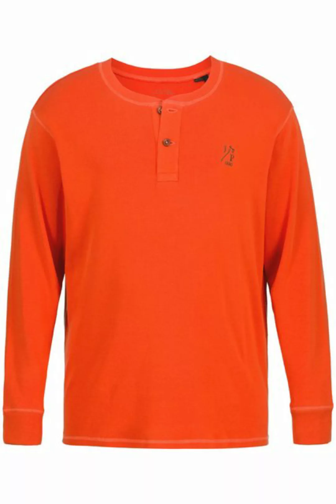 JP1880 T-Shirt Henley Basic Langarm Knopfleiste günstig online kaufen