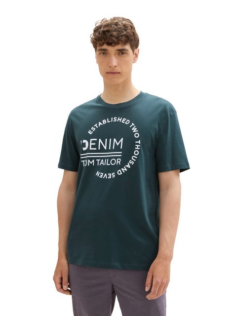 TOM TAILOR Denim T-Shirt mit Logo Print günstig online kaufen