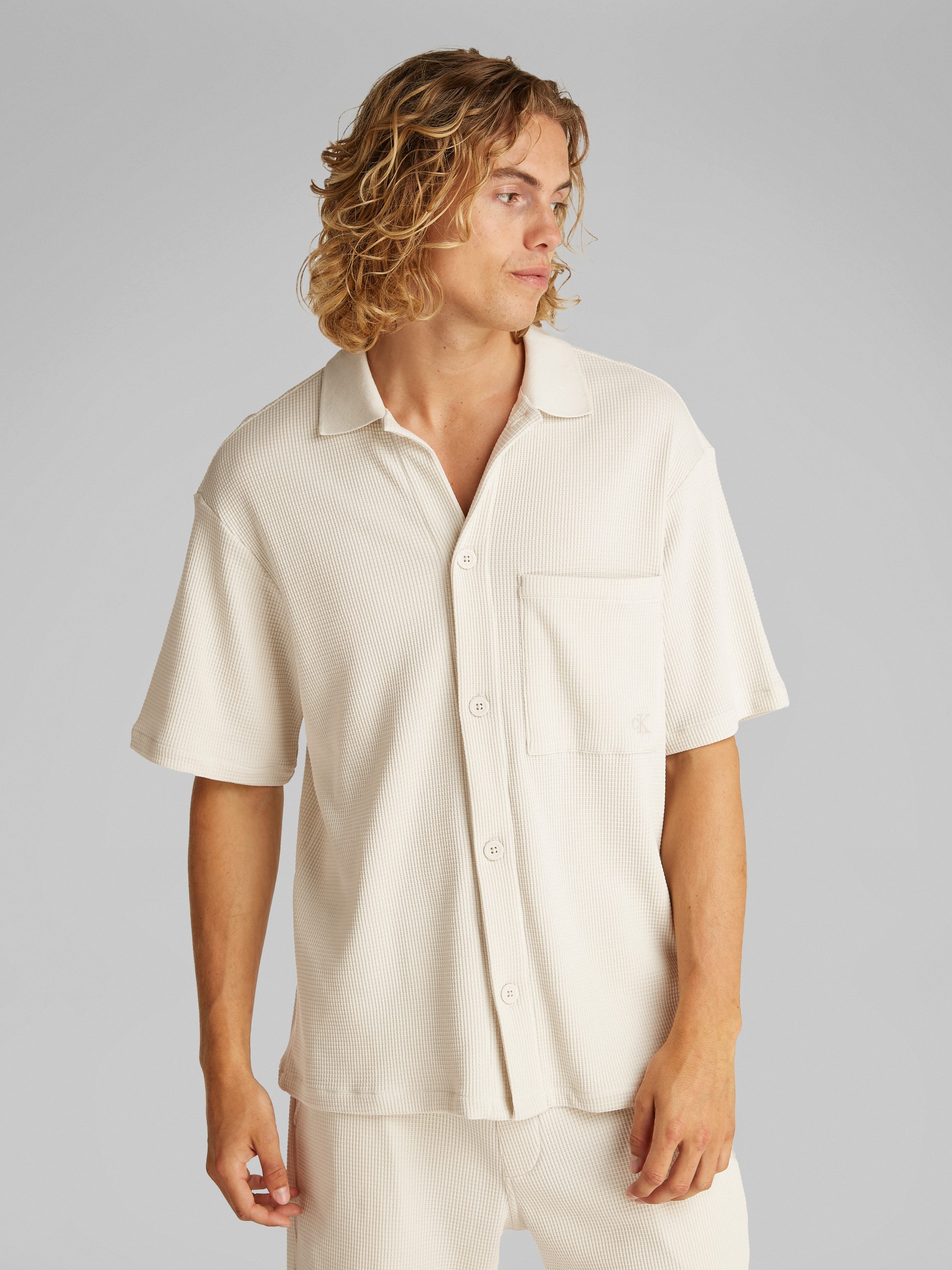 Calvin Klein Jeans Kurzarmhemd CHUNKY WAFFLE günstig online kaufen