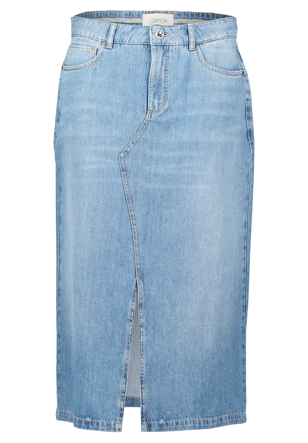 Cartoon Maxirock "Cartoon Damen Jeansrock mit Waschung", Schlitz günstig online kaufen