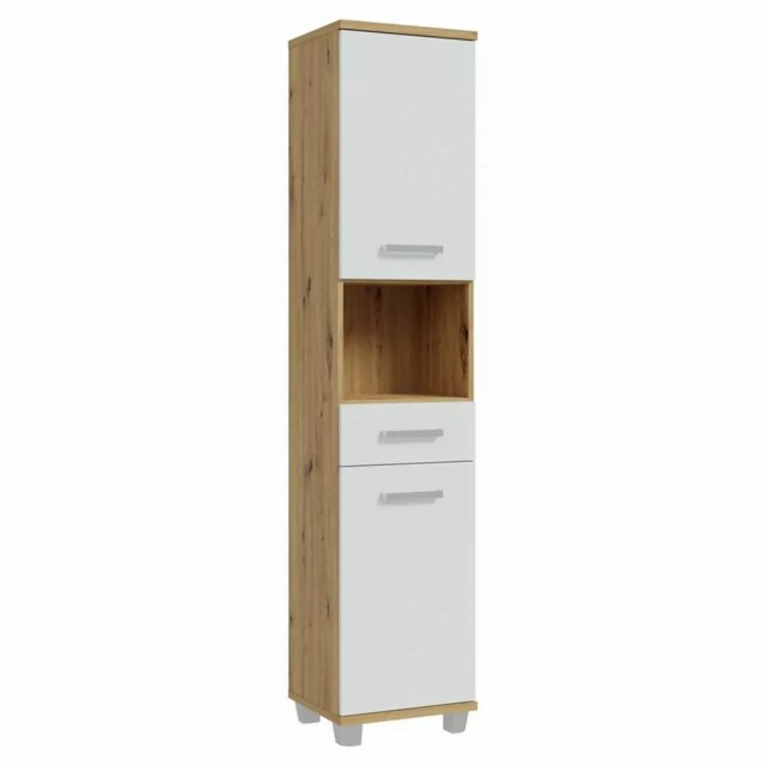 FORTE Hochschrank VERIS, B 40 x H 187 x T 35 cm, Artisan Eiche Dekor Badmöb günstig online kaufen