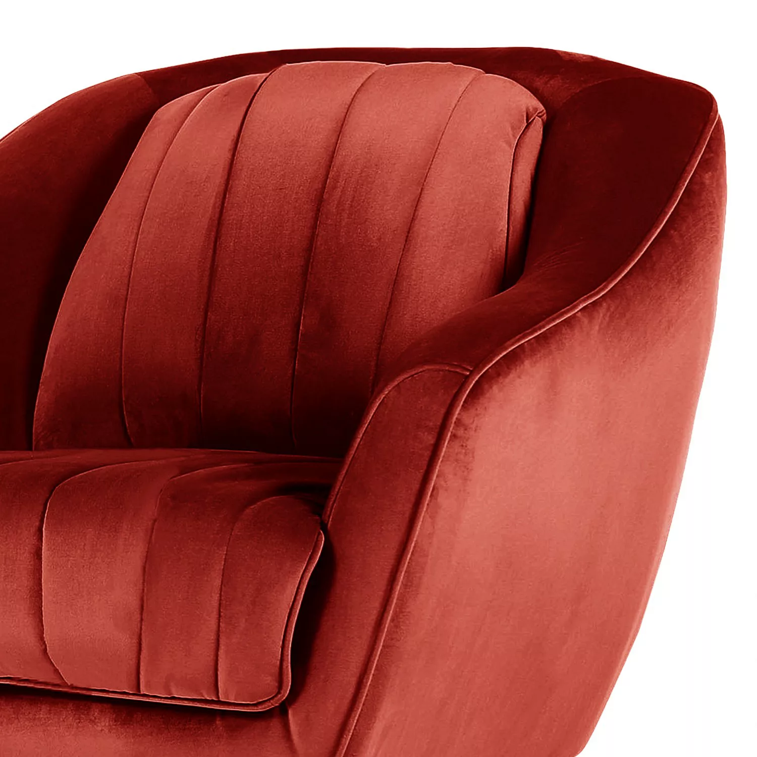 Sessel  Sophia ¦ rot ¦ Maße (cm): B: 86 H: 83 T: 90 Polstermöbel > Sessel > günstig online kaufen