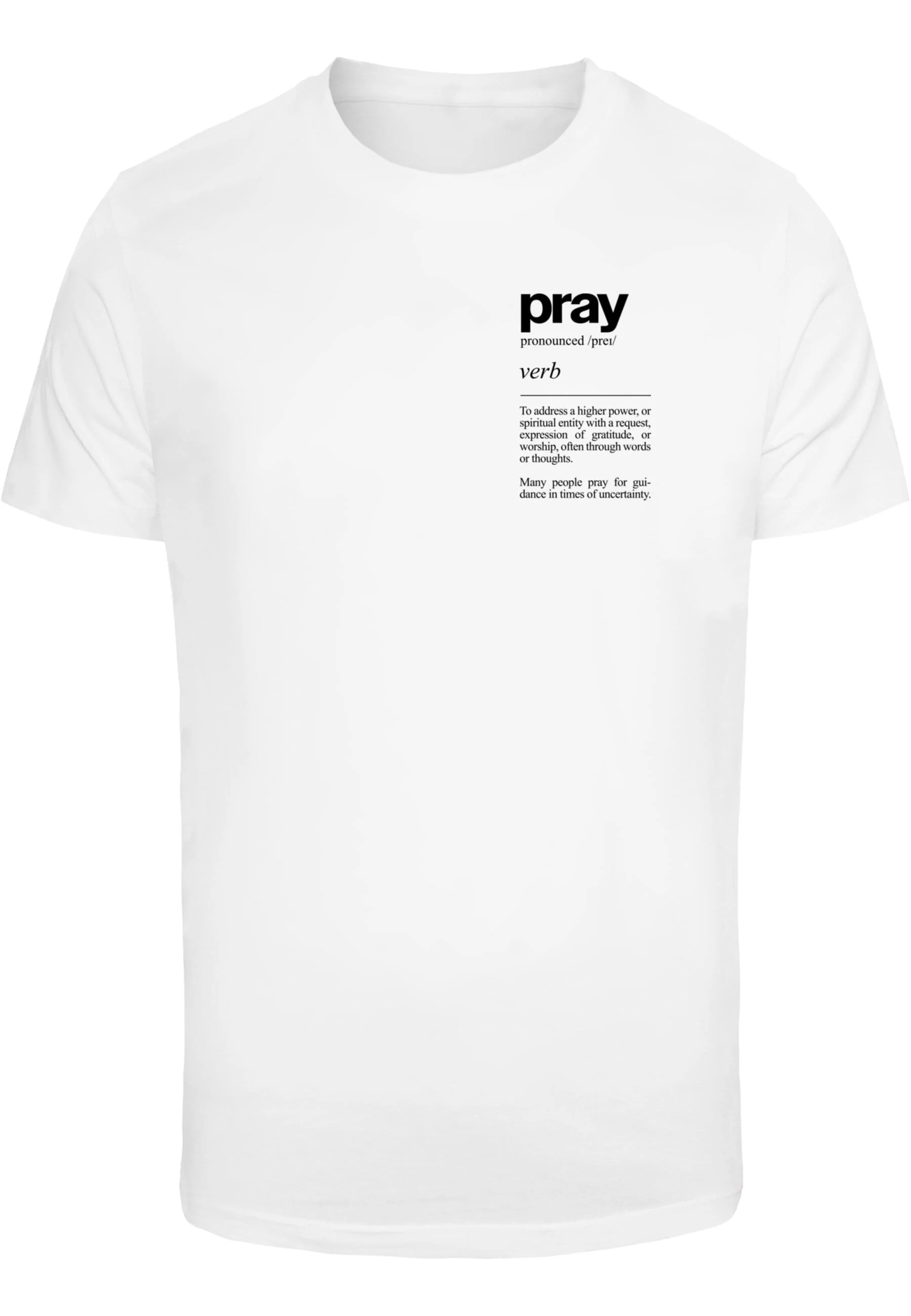 MisterTee T-Shirt "MisterTee Herren Pray Definition Tee", (1 tlg.) günstig online kaufen