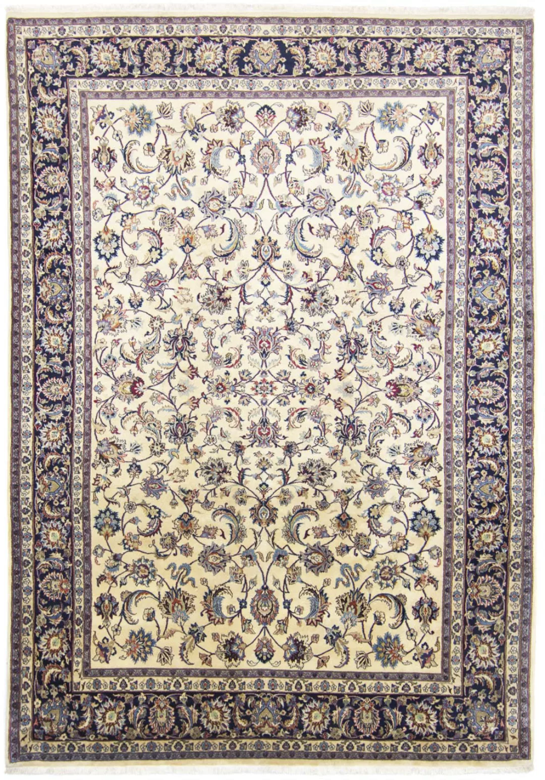 morgenland Wollteppich »Maschad Durchgemustert Beige chiaro 359 x 249 cm«, günstig online kaufen