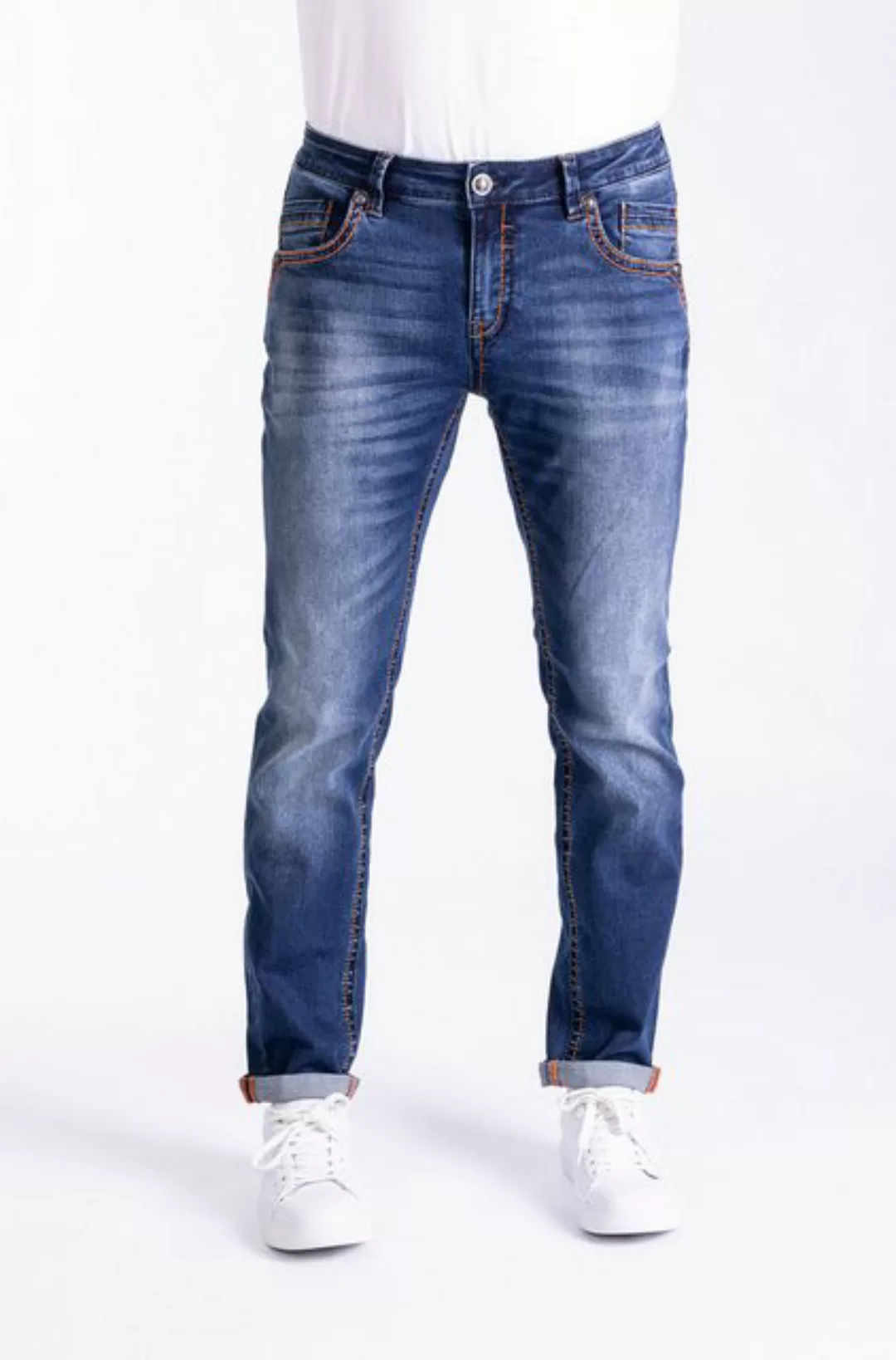 Blue Monkey Slim-fit-Jeans Freddy blue denim günstig online kaufen