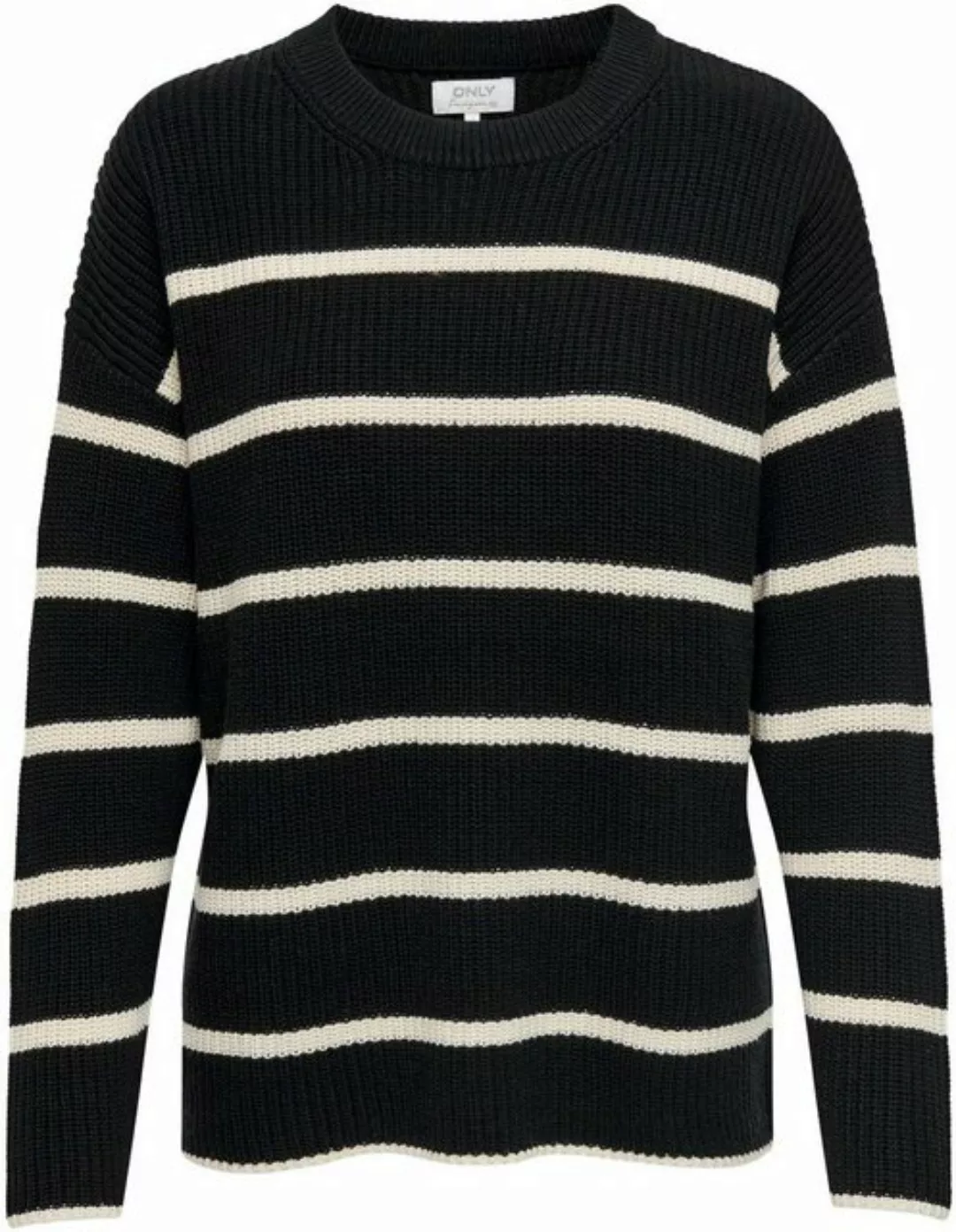 ONLY Rundhalspullover ONLPERNILLE LS STRIPE O-NECK KNT NOOS günstig online kaufen