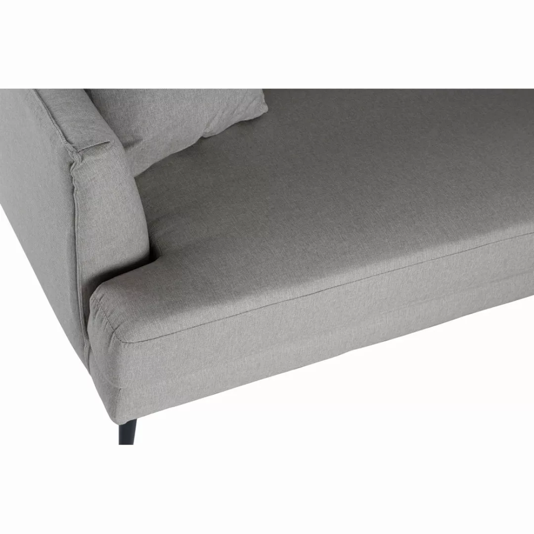 Sofa Dkd Home Decor Grau Polyester Metall Moderne (198 X 84 X 85 Cm) günstig online kaufen