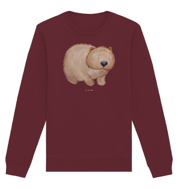 Mr. & Mrs. Panda Longpullover Größe L Wombat - Burgundy - Geschenk, Tiermot günstig online kaufen