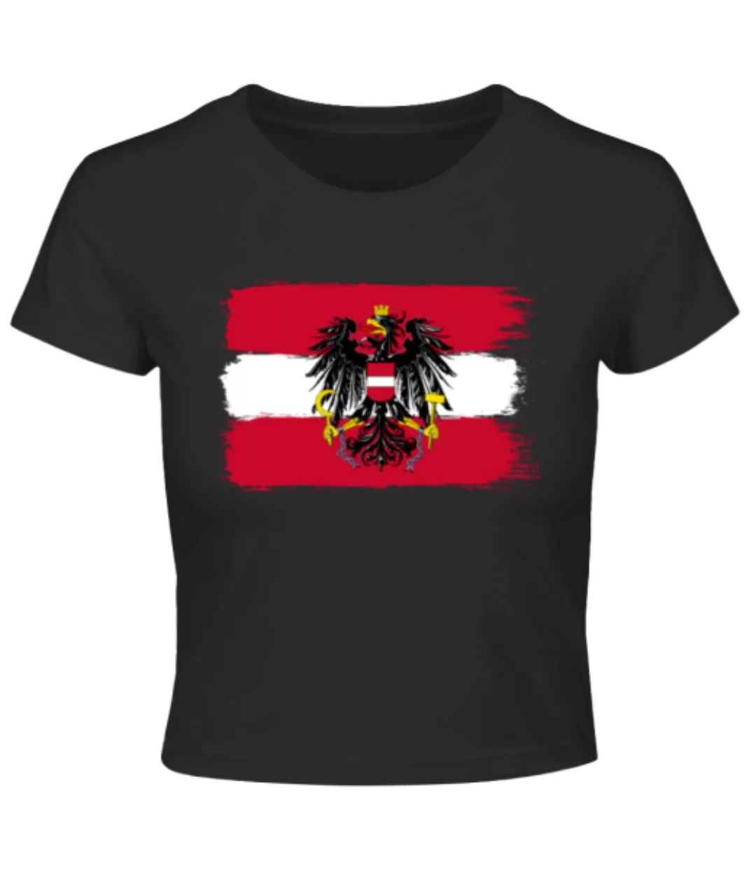 Österreich Flagge · Crop T-Shirt günstig online kaufen