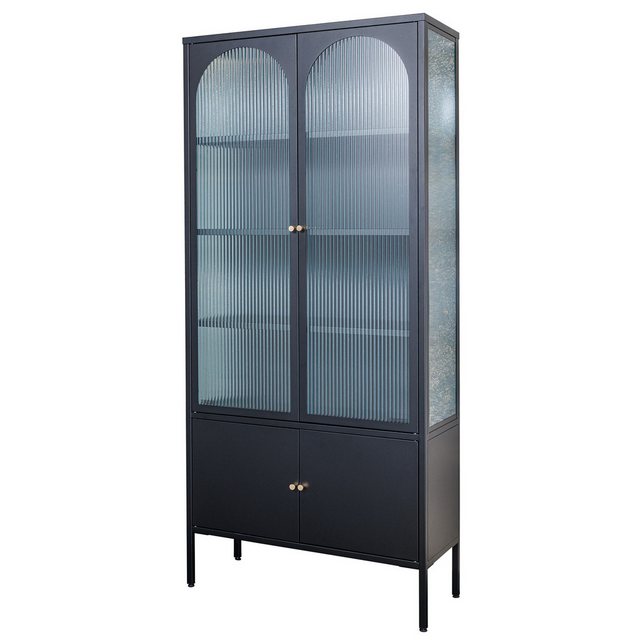 riess-ambiente Vitrine PARIS 180cm schwarz / gold (Einzelartikel, 1-St) Woh günstig online kaufen