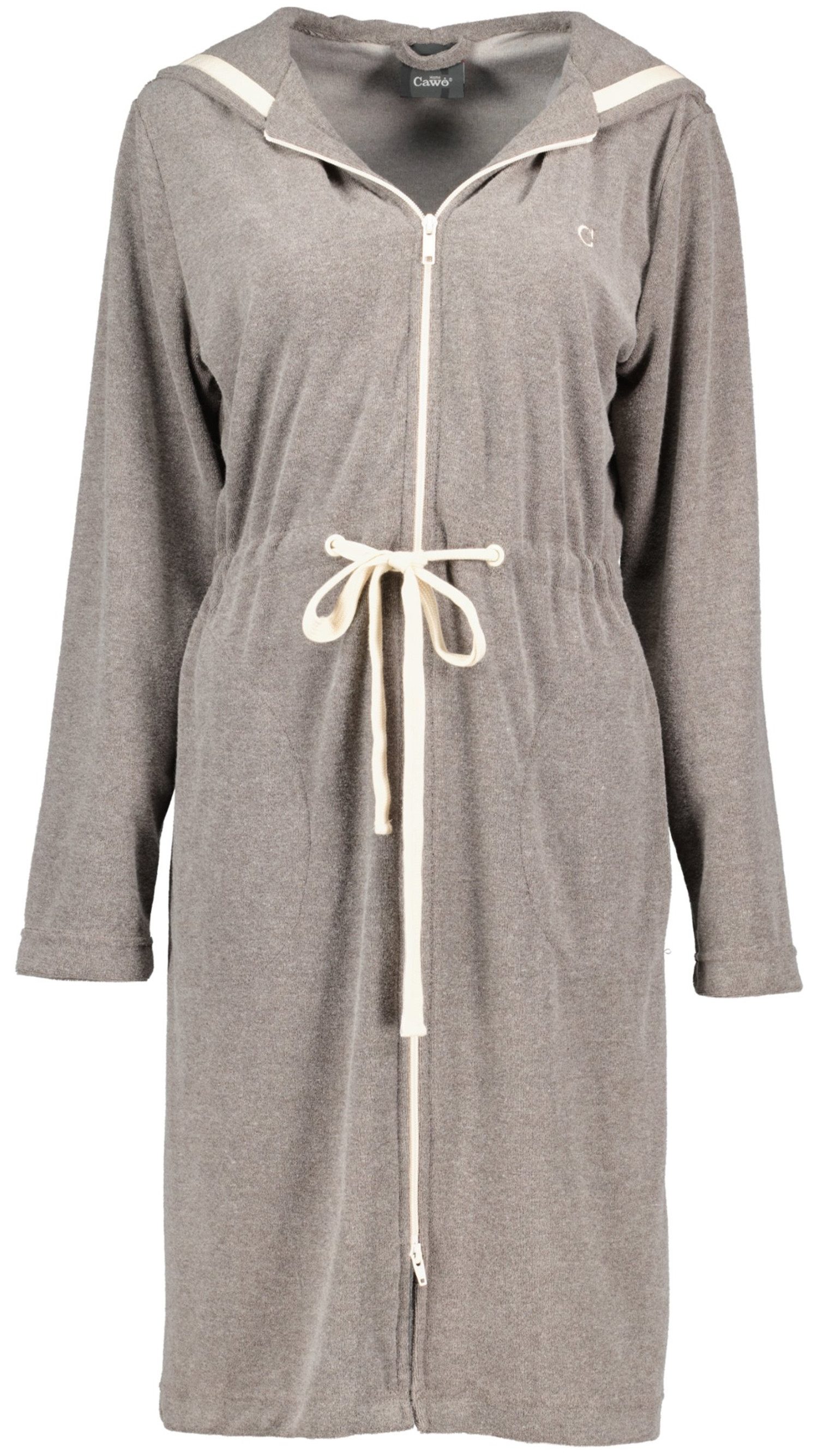 Cawö Home Active Damen Kurzmantel Kapuze TG RV 821 - Farbe: mocca-natur - 3 günstig online kaufen
