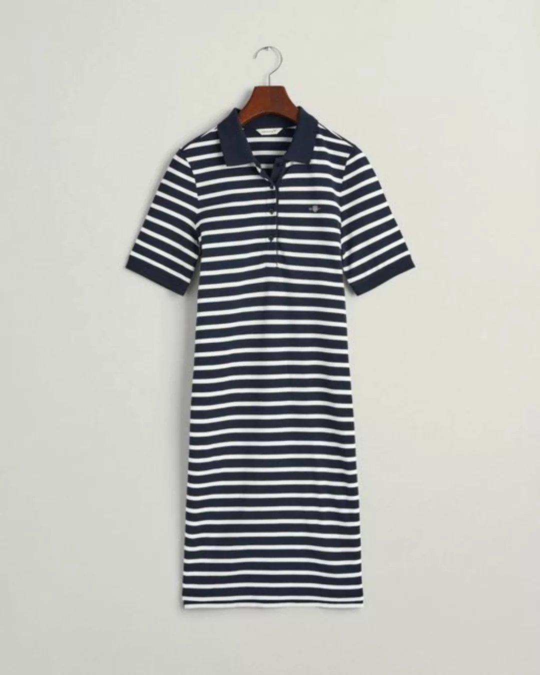 Gant Sommerkleid STRIPED SHIELD SS PIQUE POLO DRESS, EVENING BLUE günstig online kaufen