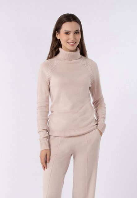 Marc&André Strickpullover Braided Elegance mit geripptem Rollkragen günstig online kaufen