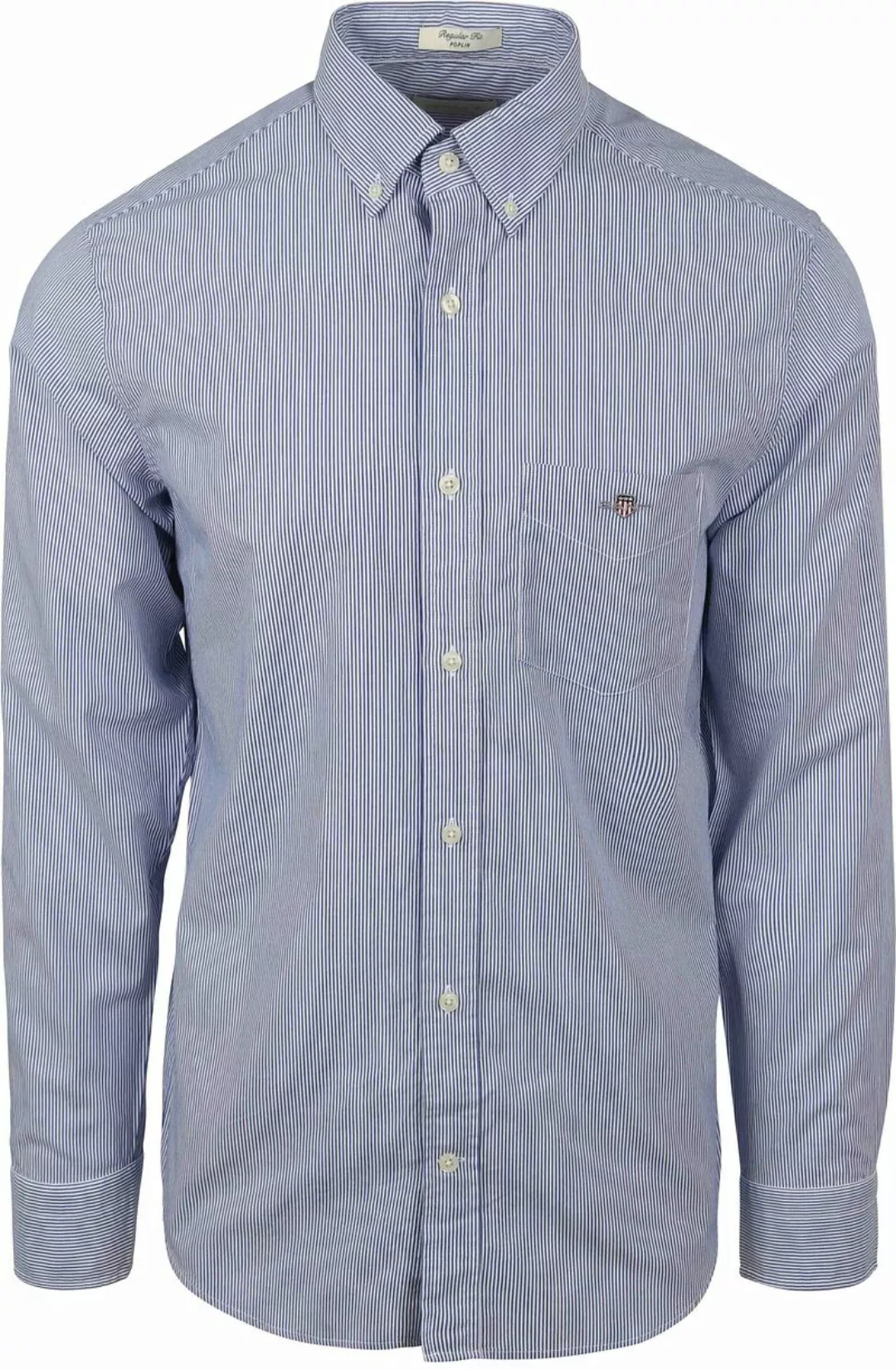 Gant Langarmhemd "REG POPLIN BANKER SHIRT", Banker Stripe Popeline, leichte günstig online kaufen