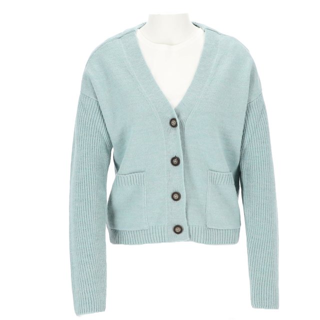 halsüberkopf Accessoires Strickjacke Cardigan mit V-Ausschnitt mit farblich günstig online kaufen