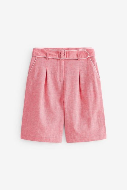 Next Shorts Elegante Shorts aus Leinengemisch mit Gürtel (1-tlg) günstig online kaufen