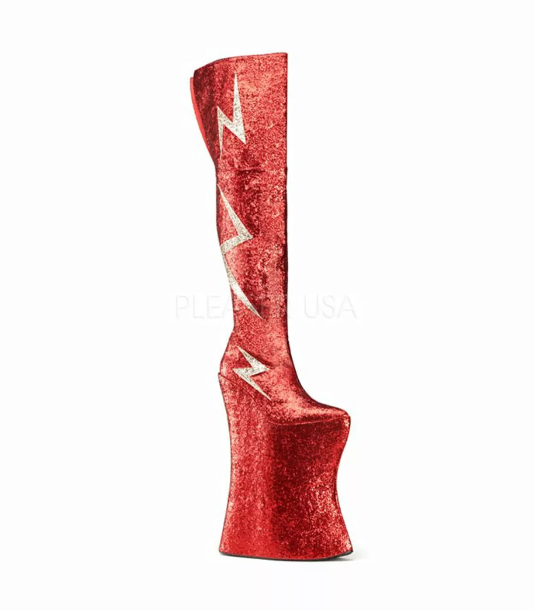 Pleaser Plateau Overknee Stiefel VIVACIOUS-3016 Rot (Schuhgröße: EUR 43) günstig online kaufen