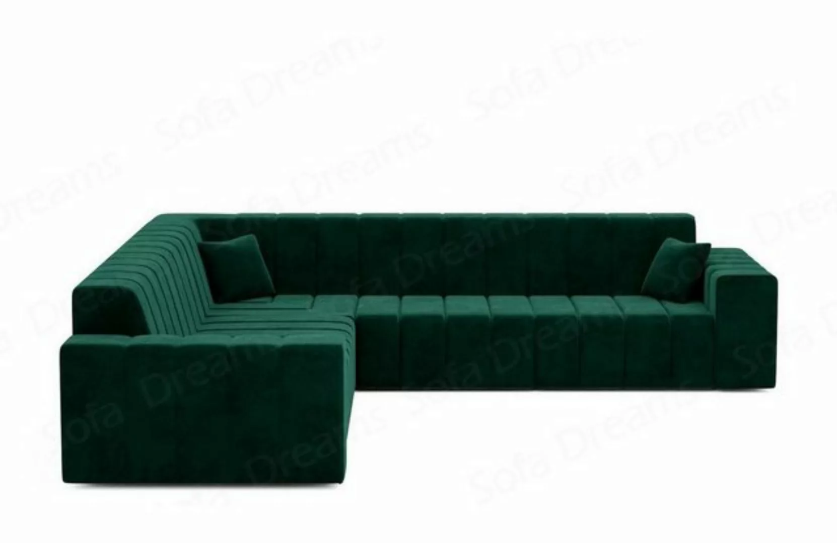 Sofa Dreams Ecksofa Polster Ecksofa Modern Stoff Eck Couch Samtstoff Gran C günstig online kaufen