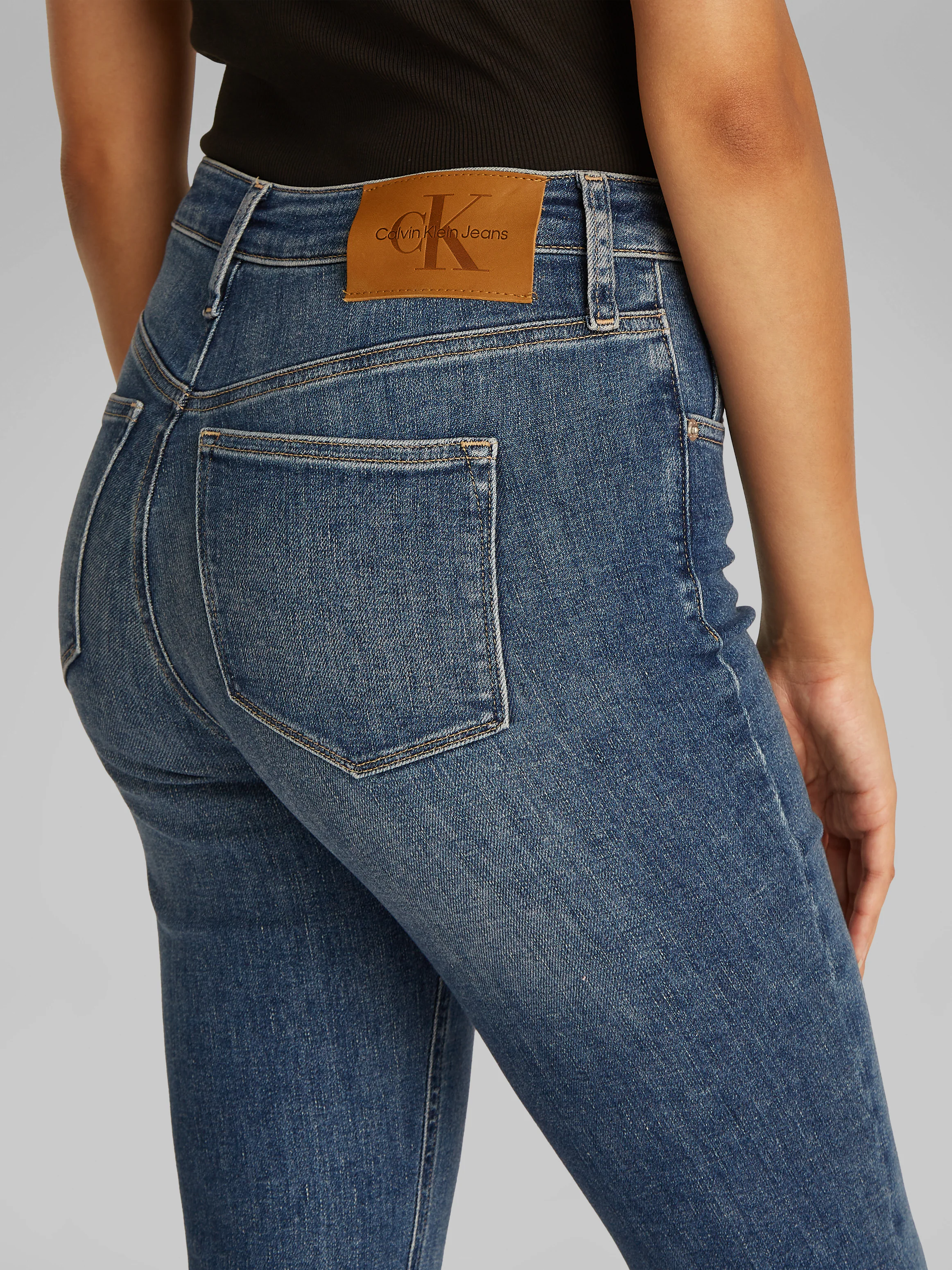 Calvin Klein Jeans Bootcut-Jeans "SKINNY BOOTCUT", in blauer Waschung günstig online kaufen