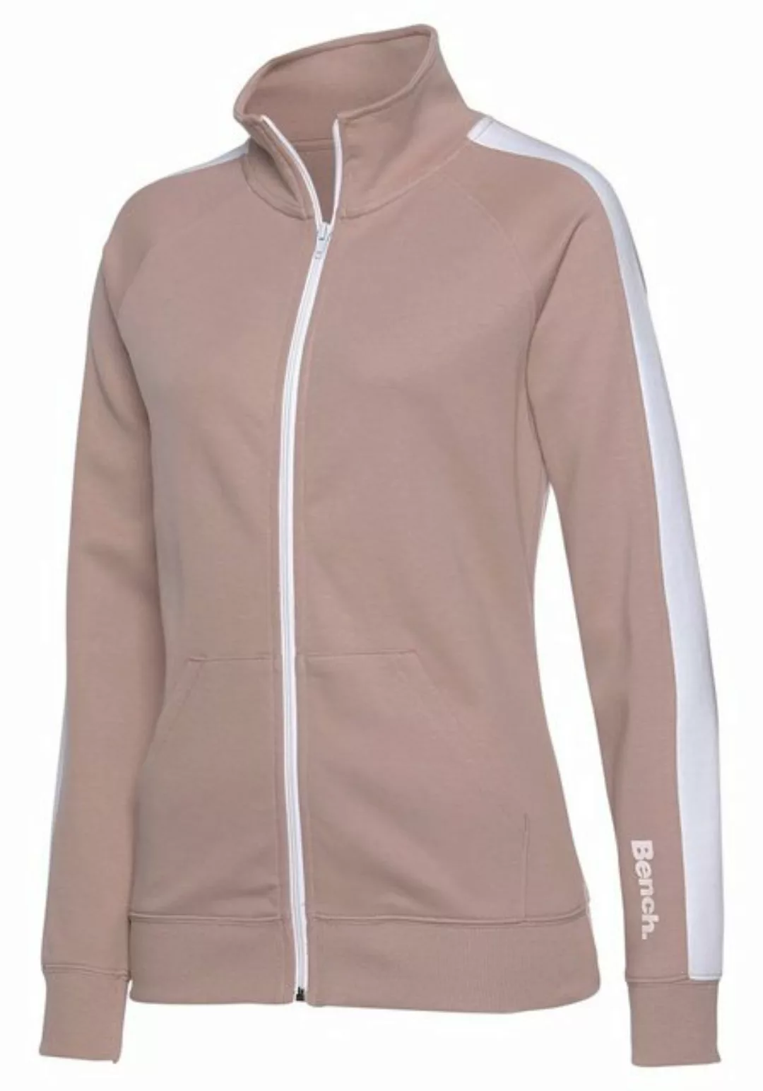 Bench. Loungewear Sweatjacke, mit Seitenstreifen und Stehkragen, Loungewear günstig online kaufen