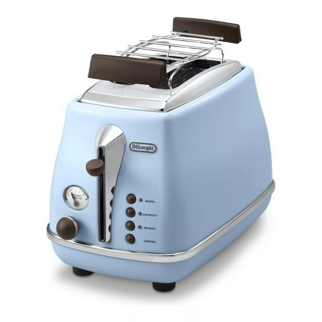 De'Longhi Toaster »Incona Vintage »CTOV 2103.AZ««, 2 kurze Schlitze, 900 W günstig online kaufen