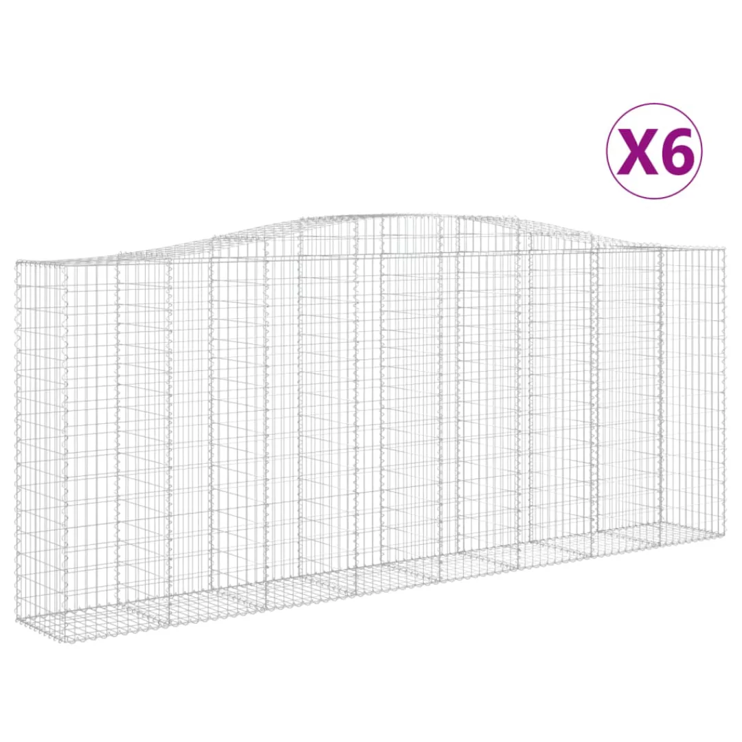 Vidaxl Gabionen Mit Hochbogen 6 Stk. 400x50x160/180cm Verzinktes Eisen günstig online kaufen