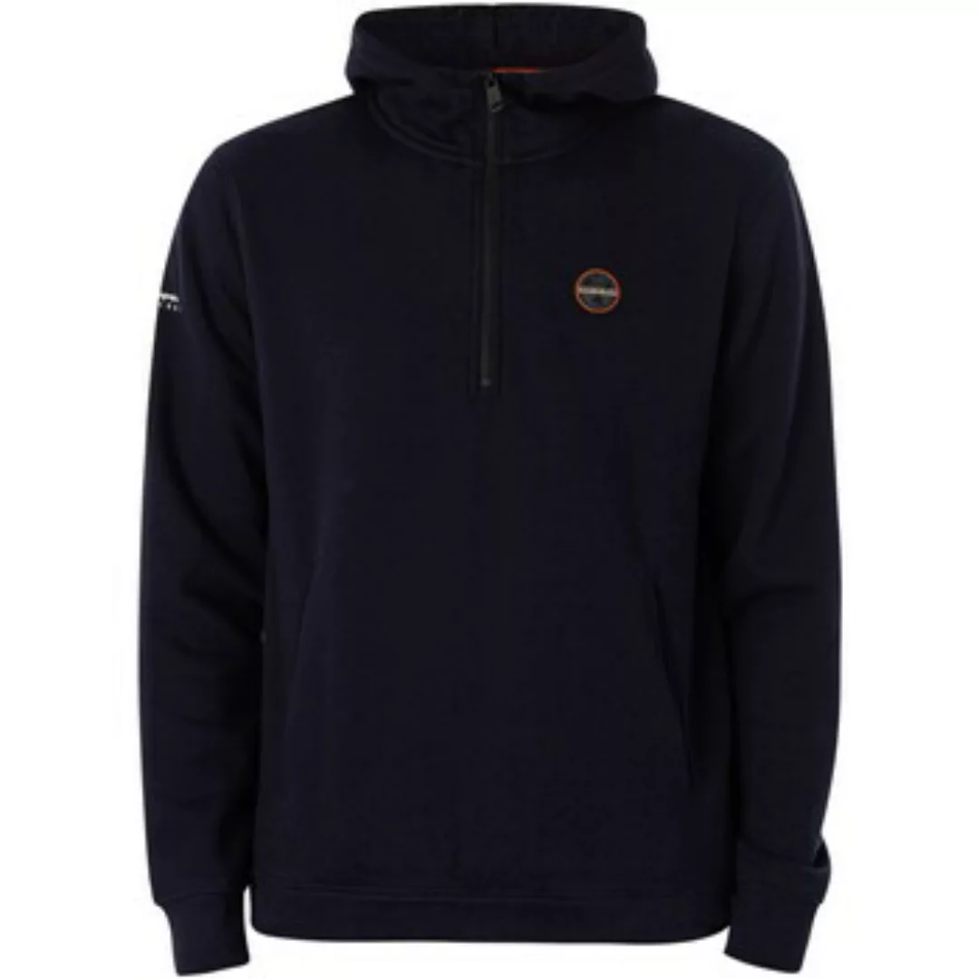 Napapijri  Sweatshirt Kapuzenjacke Mit 1/4-Reißverschluss Und Badge günstig online kaufen