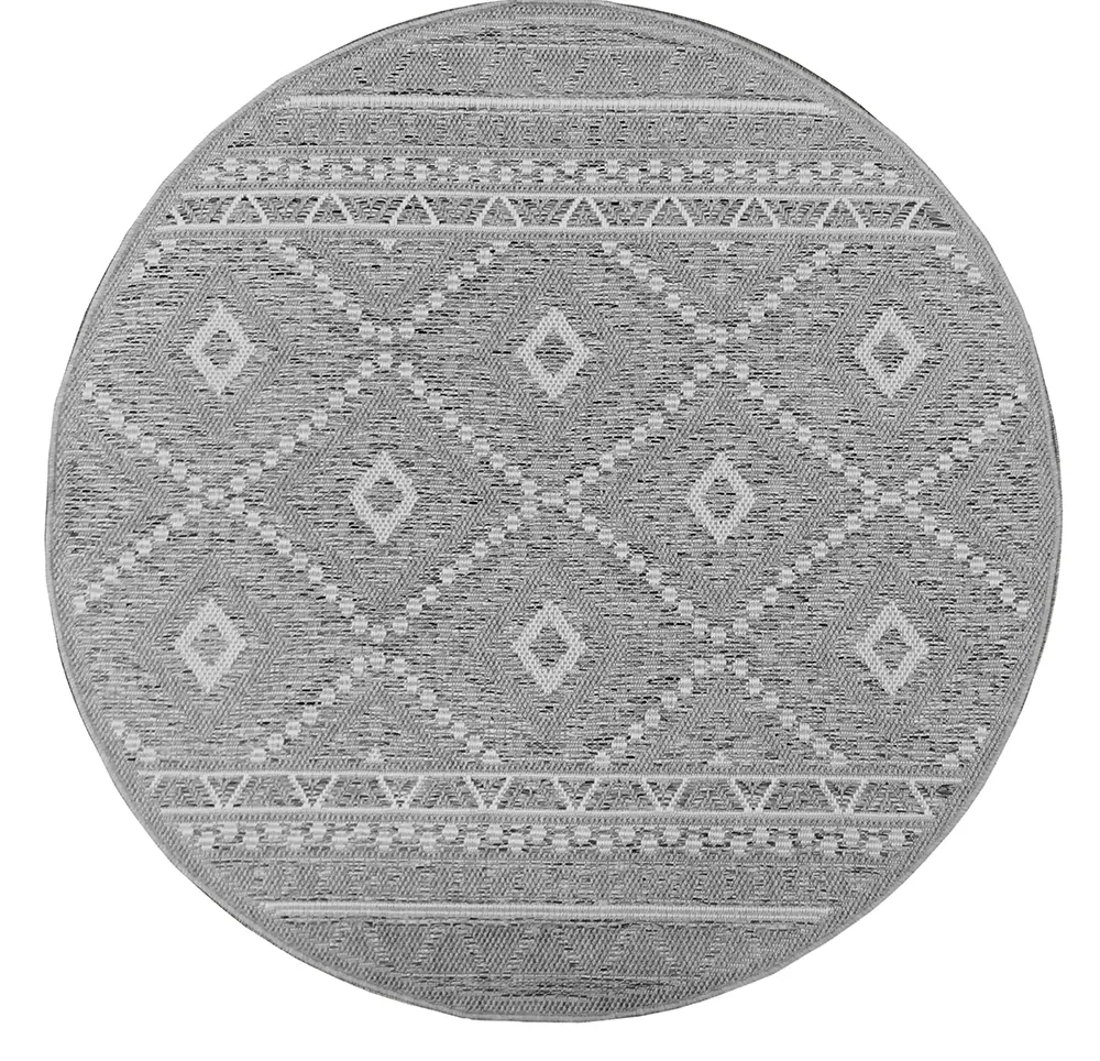 the carpet Teppich »Calgary round«, rund, 1 mm Höhe, moderner robuster In u günstig online kaufen