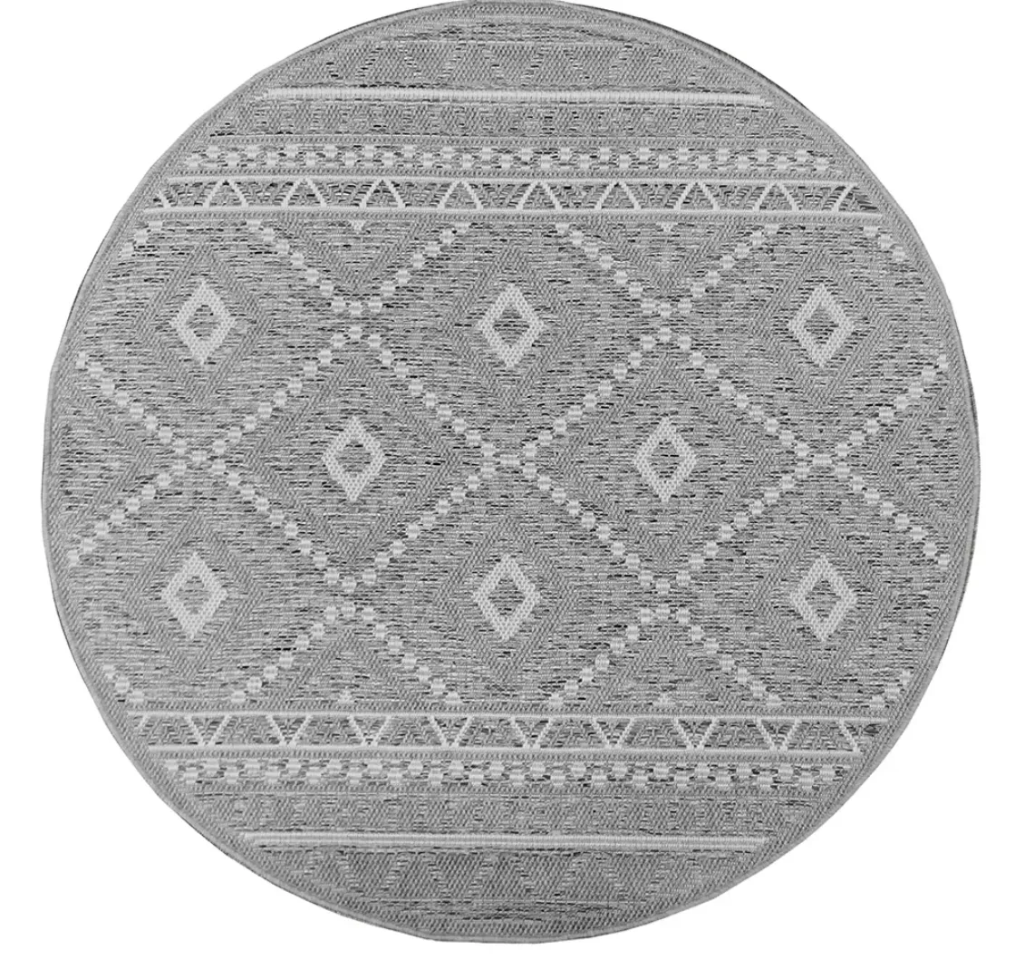 the carpet Teppich »Calgary round«, rund, 1 mm Höhe, moderner robuster In u günstig online kaufen