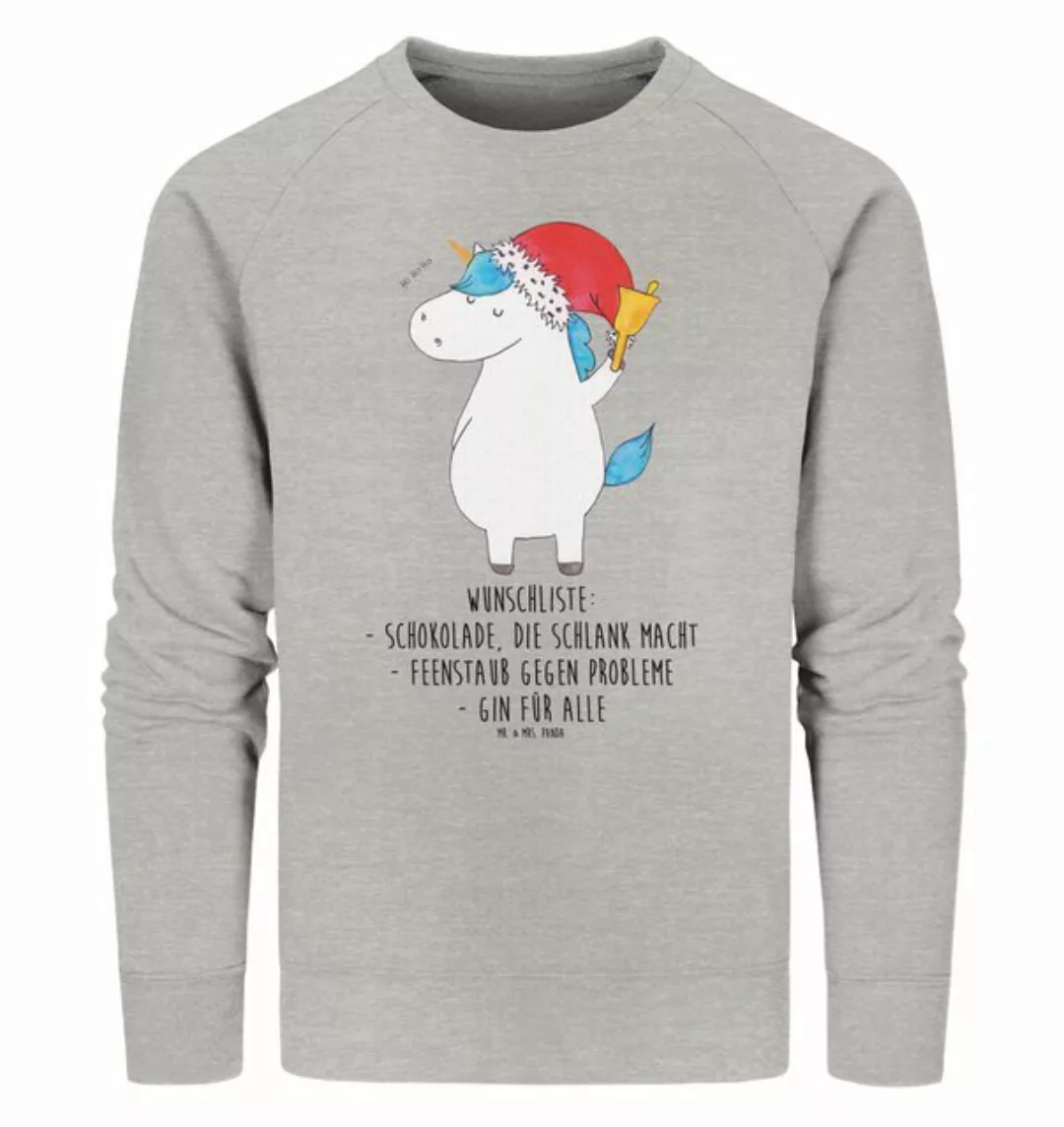 Mr. & Mrs. Panda Longpullover Größe L Einhorn Weihnachtsmann - Heather Grey günstig online kaufen