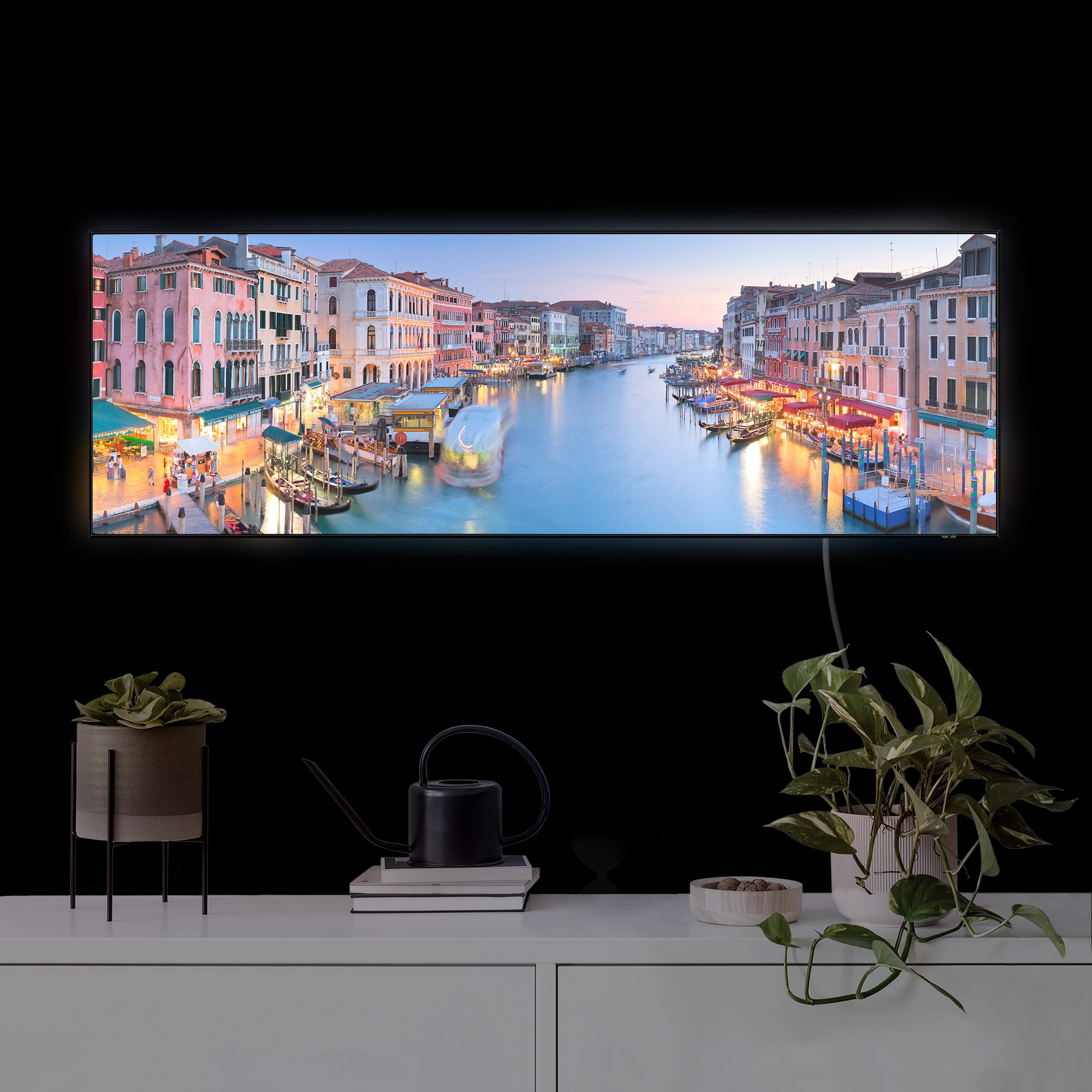 LED-Wechselbild Abendstimmung auf Canal Grande in Venedig günstig online kaufen