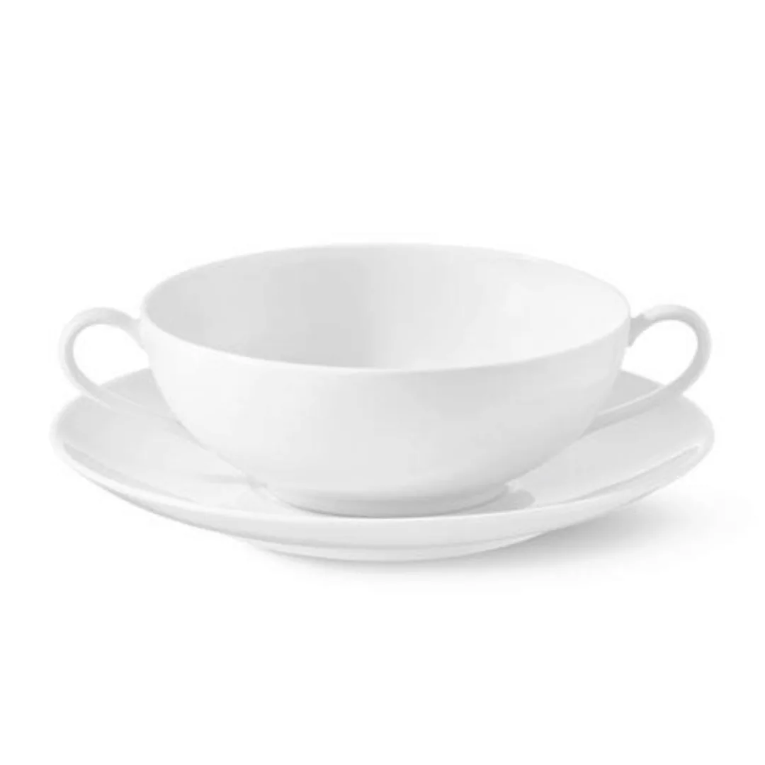KPM Urbino Weiß Suppen Untertasse 17 cm günstig online kaufen