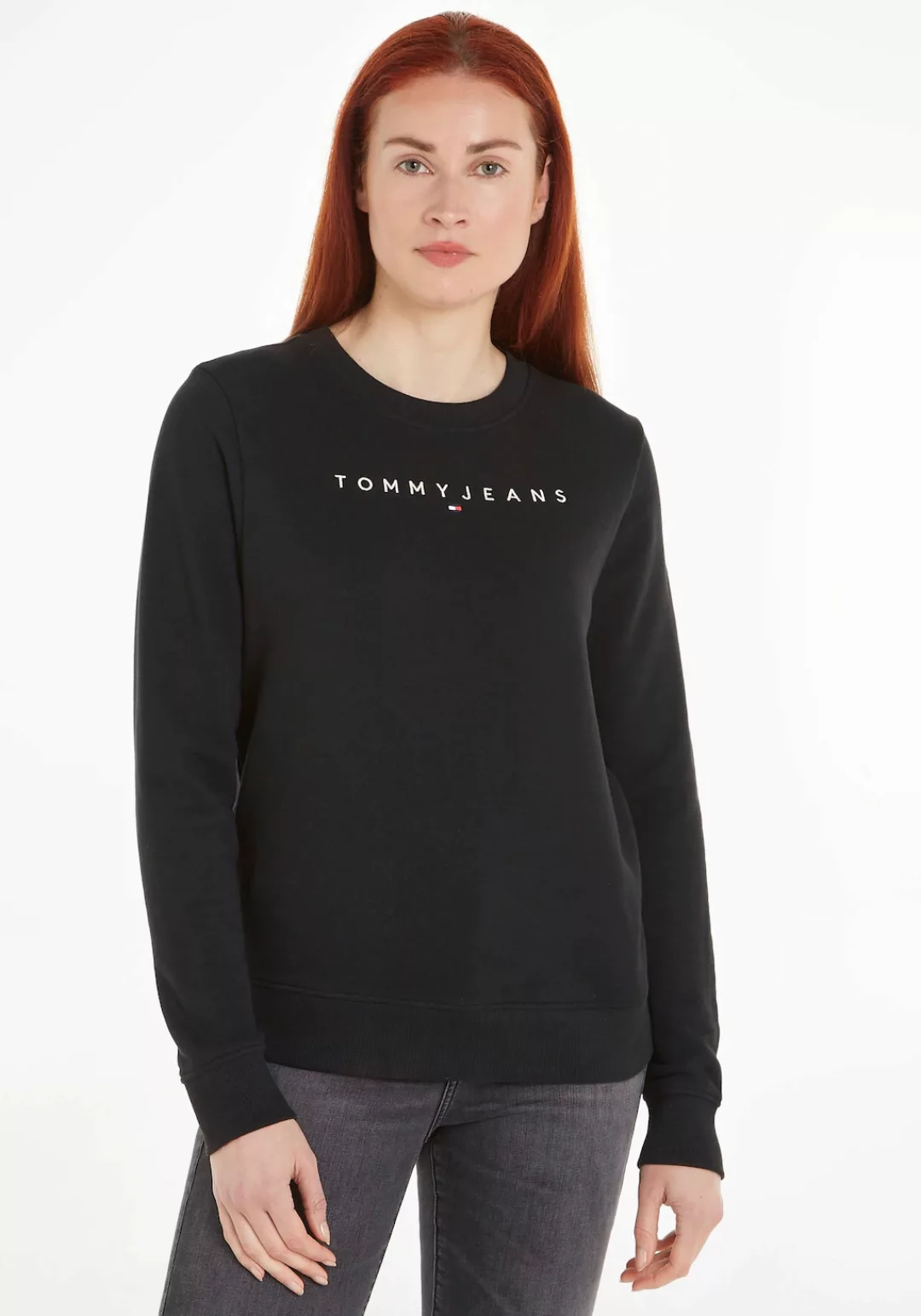 Tommy Jeans Curve Sweatshirt TJW REG LINEAR CREW EXT in Großen Größen mit L günstig online kaufen