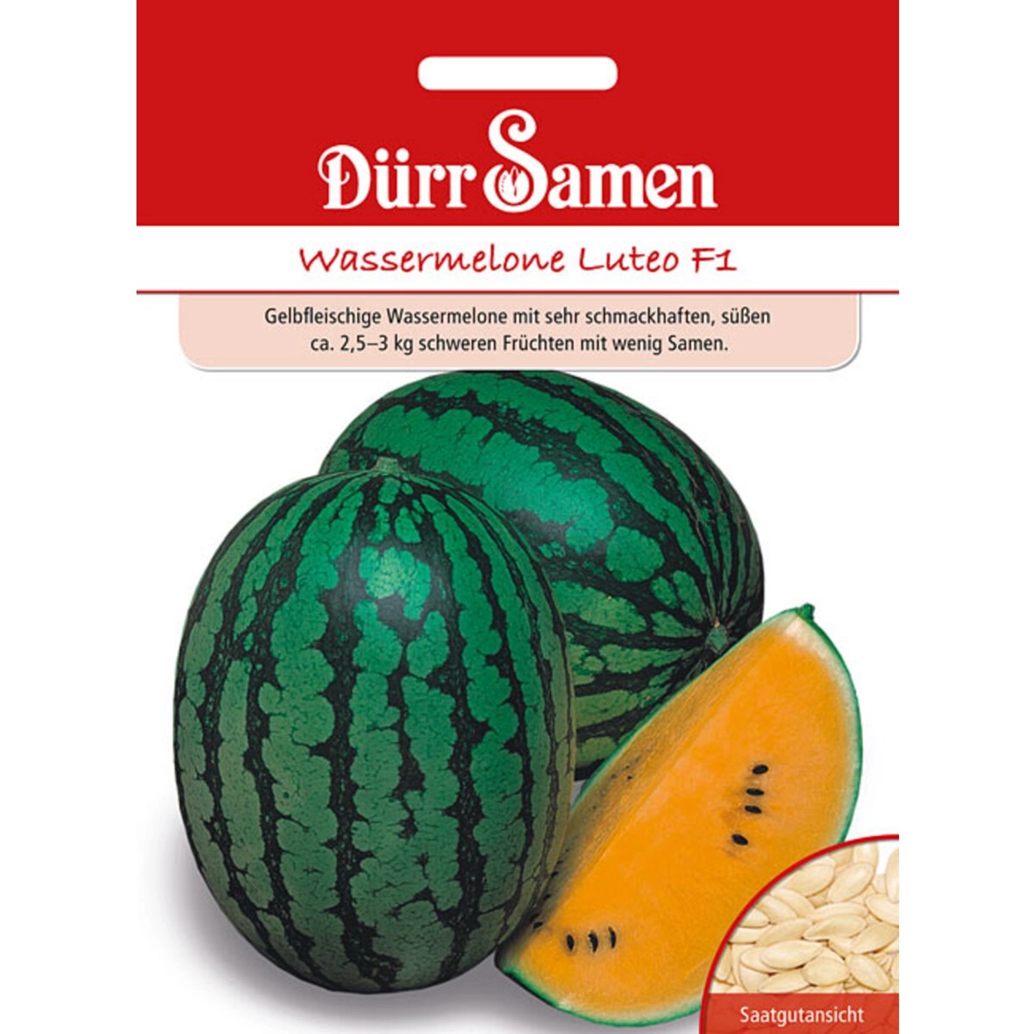 Dürr Samen Orangefleischige Wassermelonen Luteo F1 Saatgut günstig online kaufen