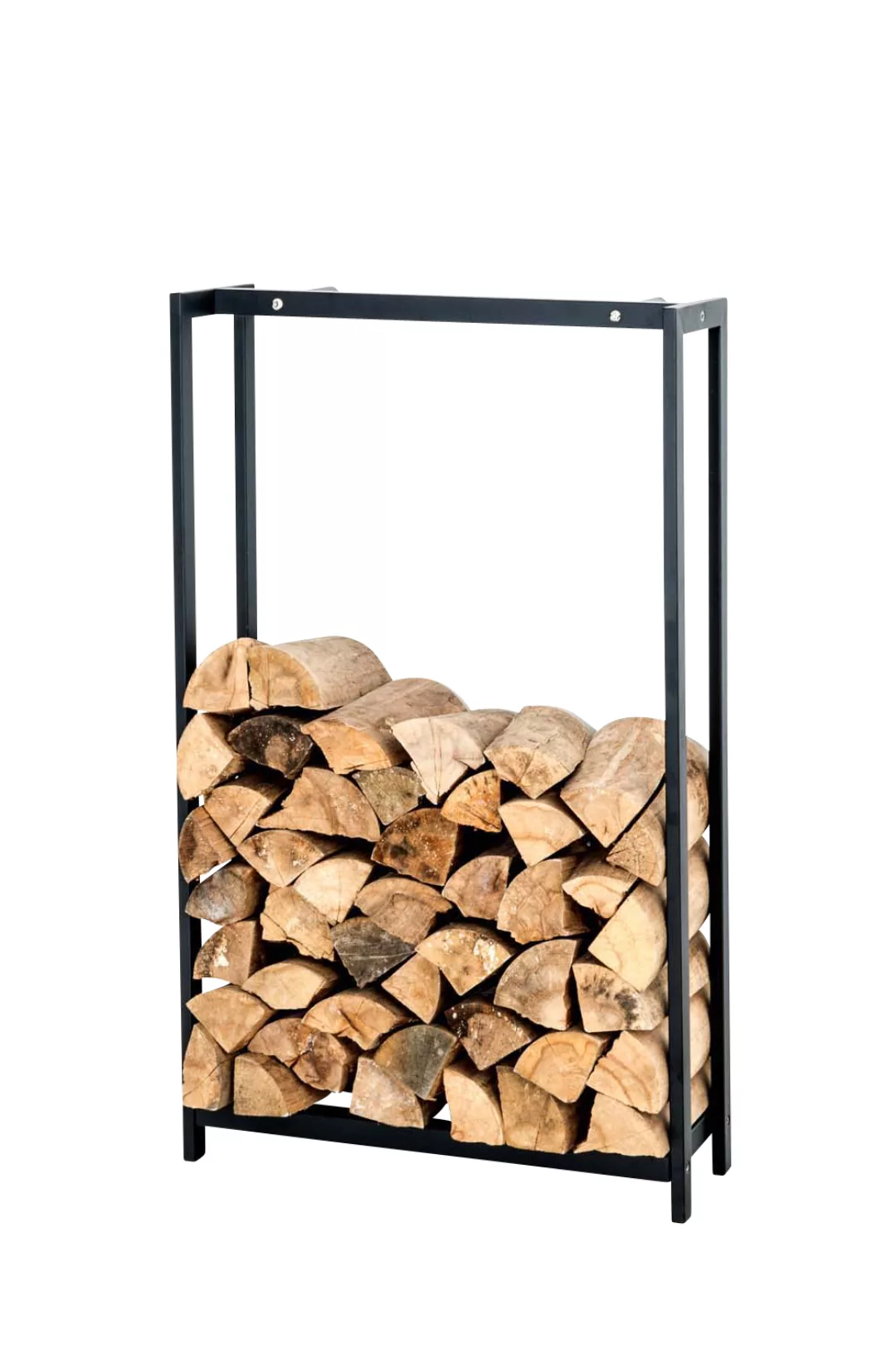 Kaminholzständer Forest-schwarz/matt-100x70 cm günstig online kaufen