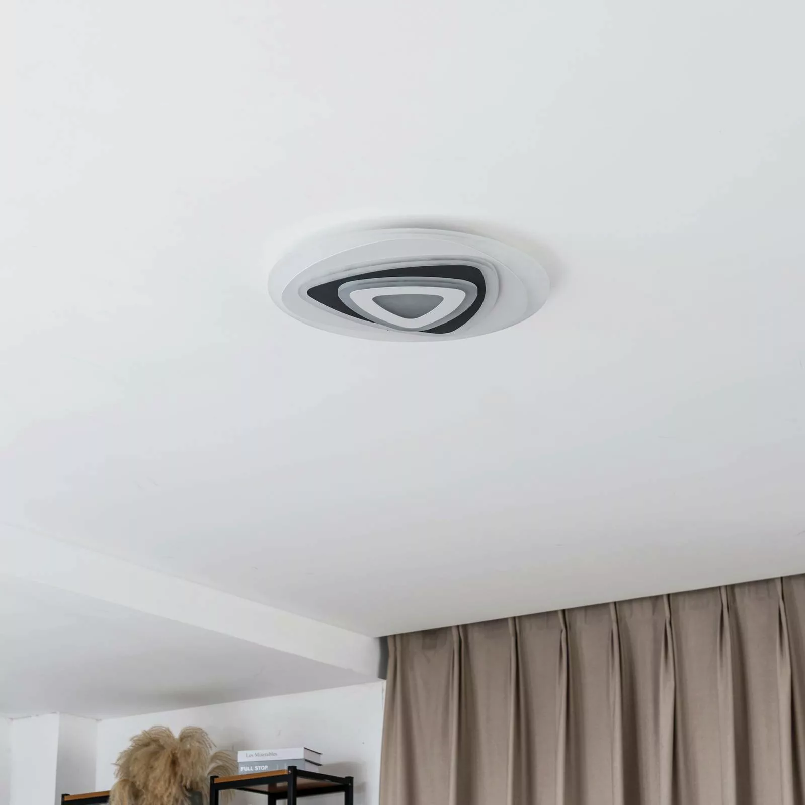 Lindby LED-Deckenleuchte Rebeka, oval, CCT, Fernbedienung günstig online kaufen