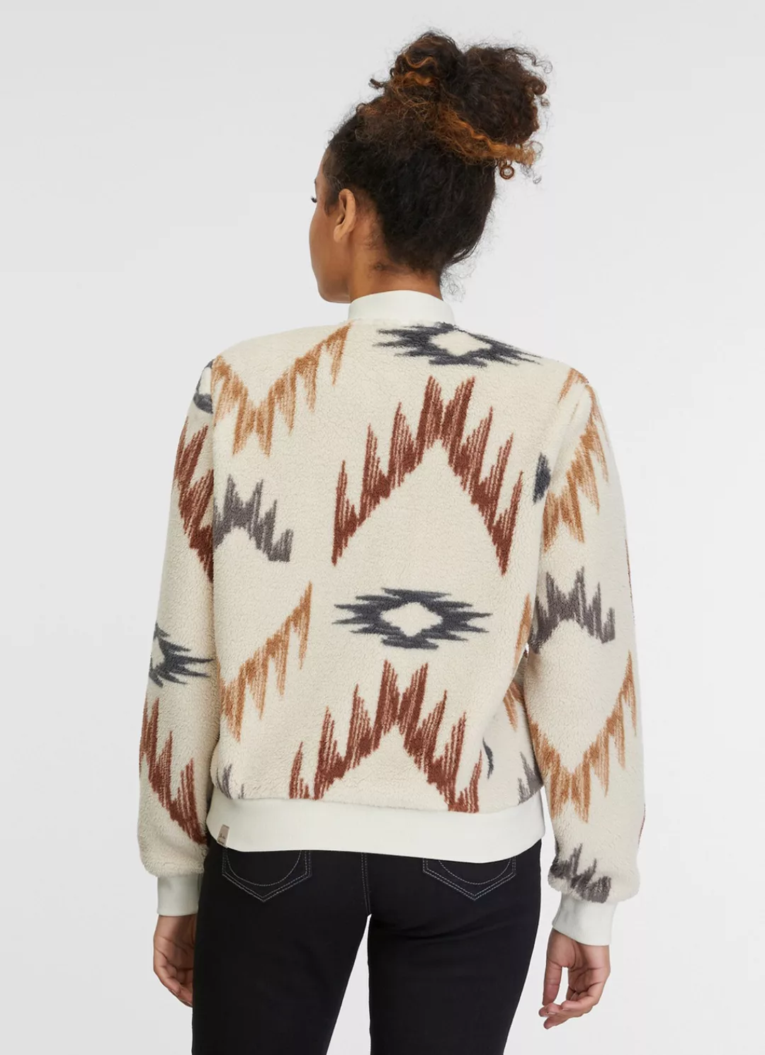 Ragwear Sweatjacke "CAIRRO AZTEC", aus weichem Teddy Plüsch und Allover Azt günstig online kaufen