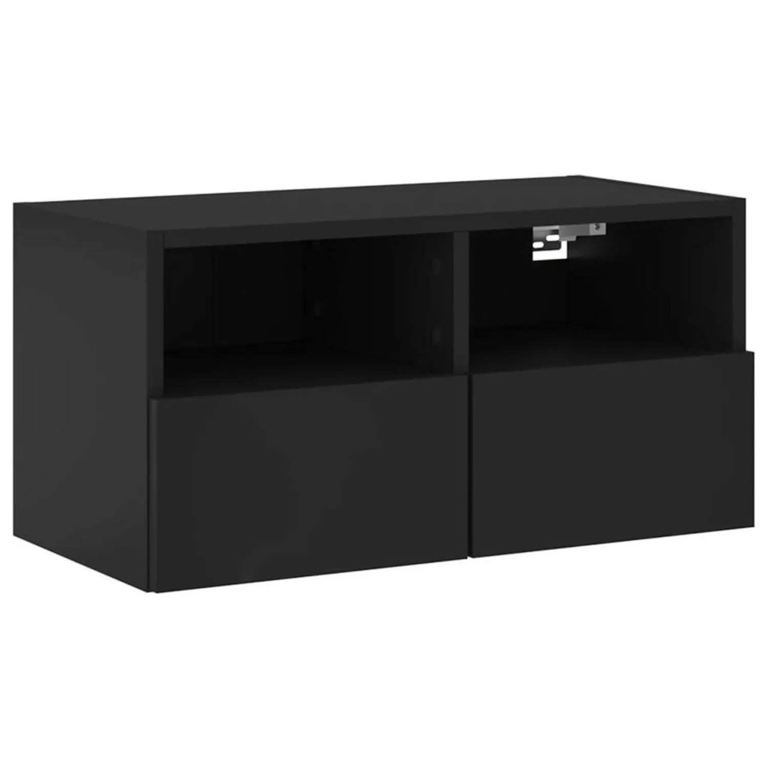 VidaXL TV-Wandschrank Schwarz 60x30x30 cm Holzwerkstoff günstig online kaufen