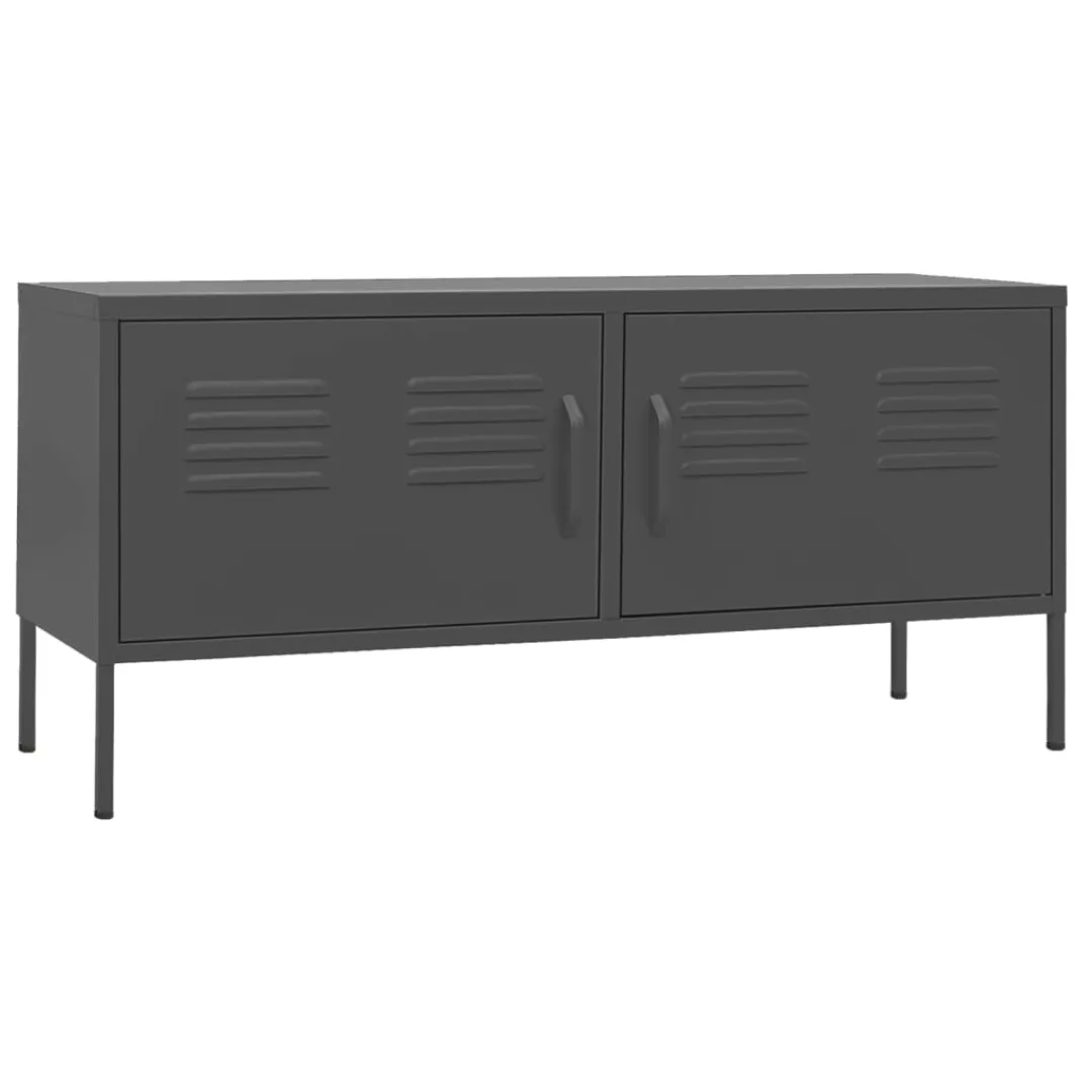 Tv-schrank Anthrazit 105x35x50 Cm Stahl günstig online kaufen