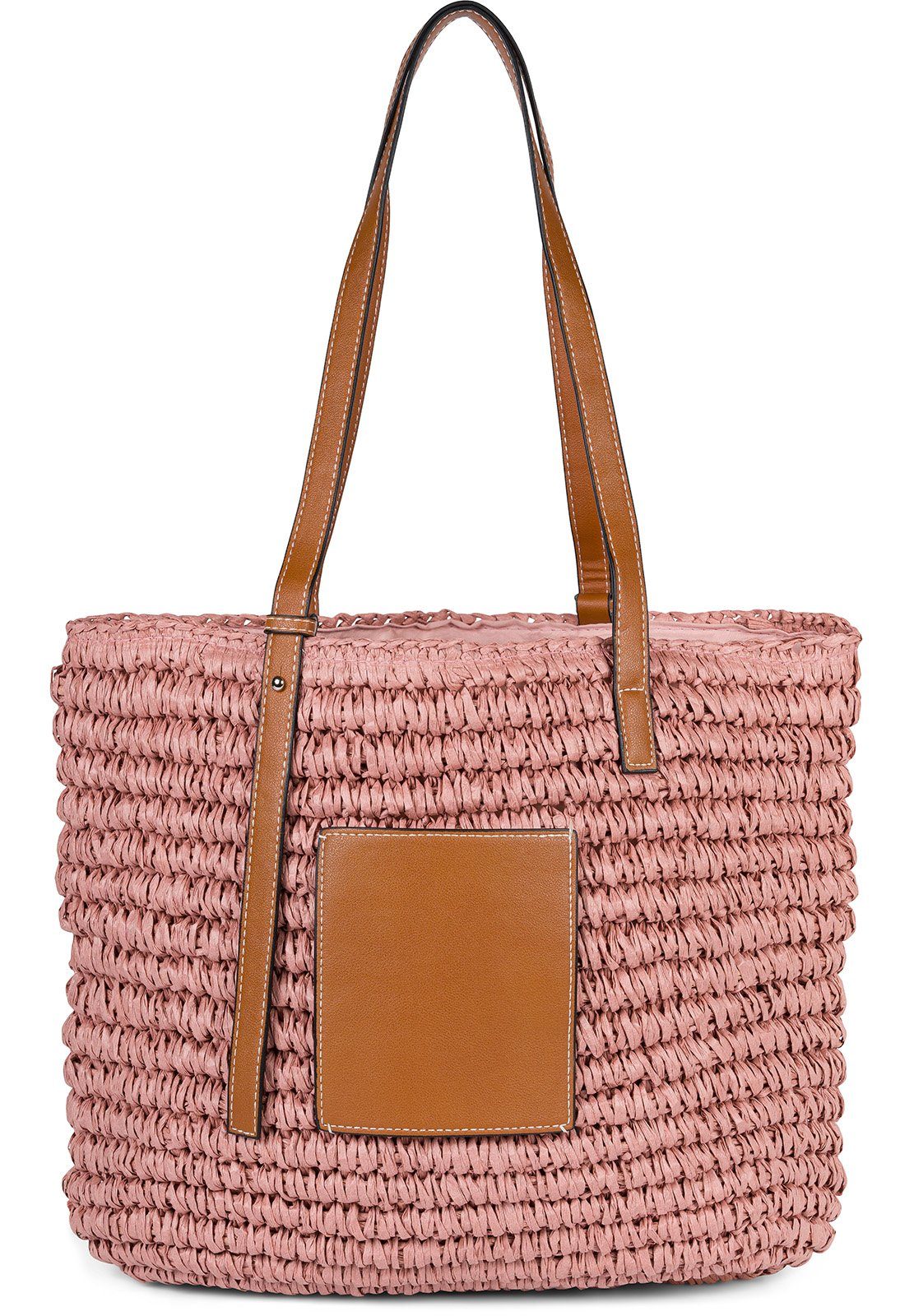 styleBREAKER Korbtasche Korbflecht Schultertasche - Basttasche günstig online kaufen